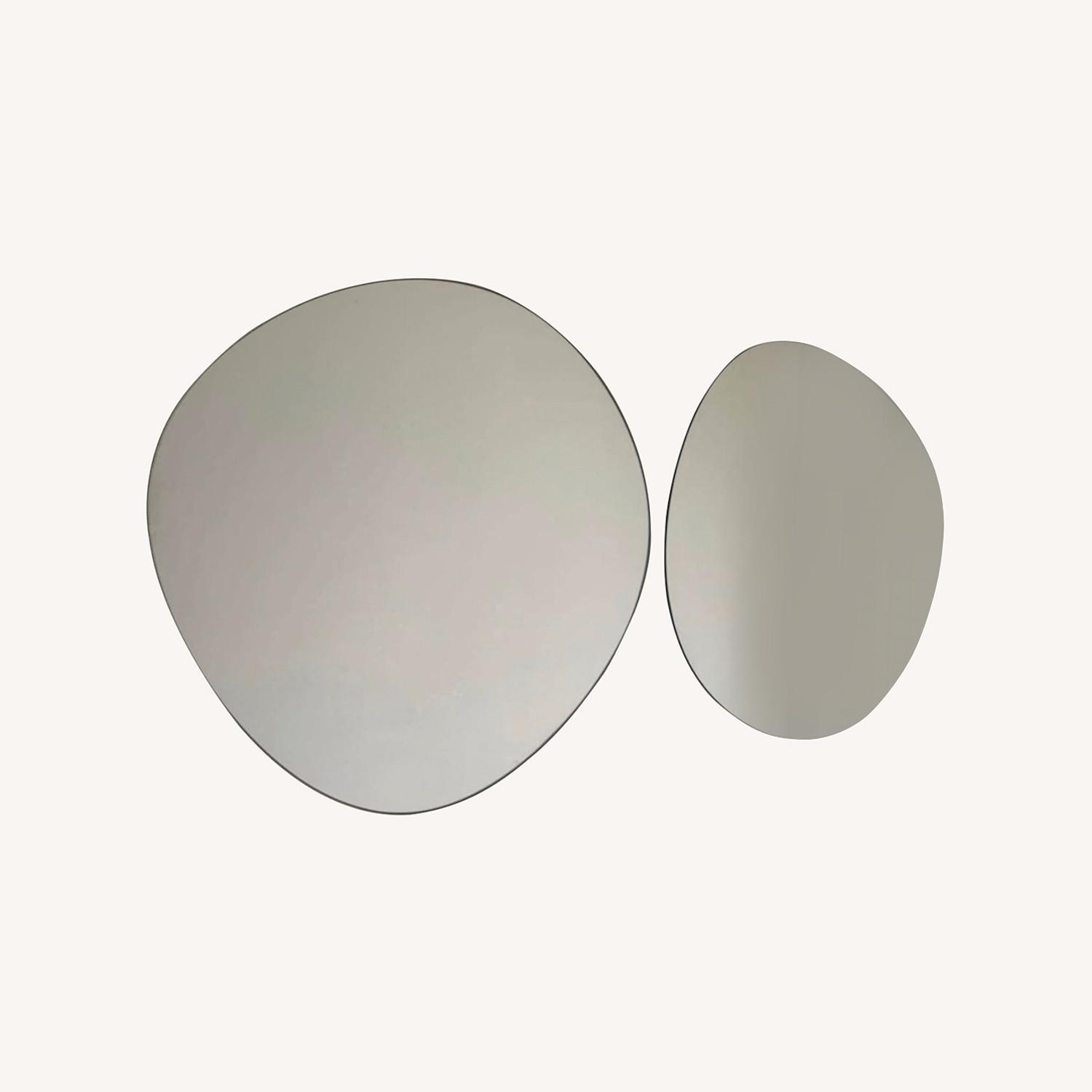 A Set of IKEA VALNÖTSTRÄD Mirror 14 5/8x14 1/8" - image-0