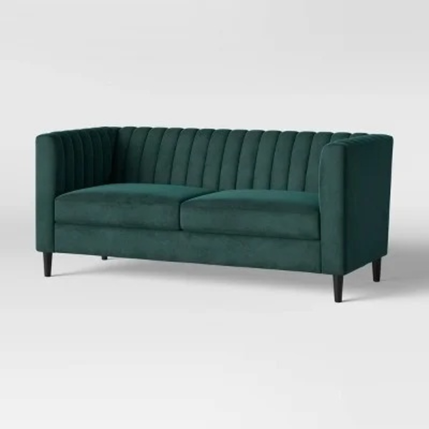 Calais Sofa with Channel Tufting Green - image-5