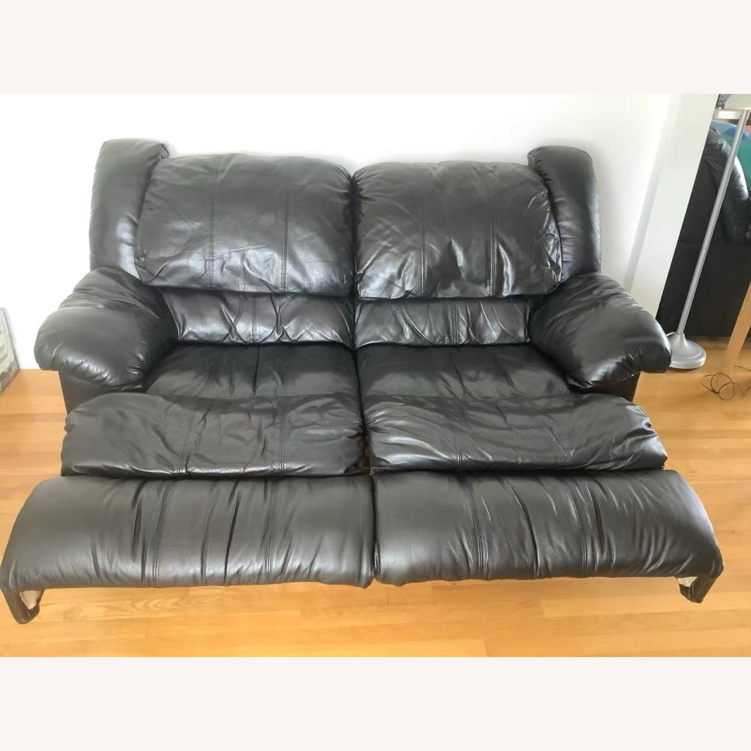 Leather Loveseat Recliner - image-2