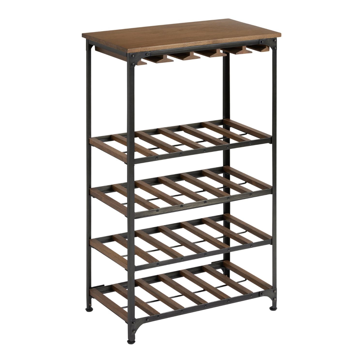 World Market Wooden Wine Rack - image-6