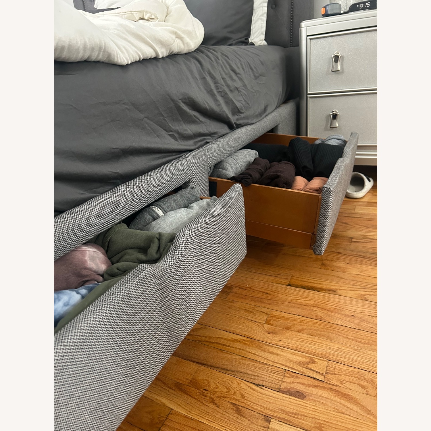 Queen Upholstered Storage Bed - image-7