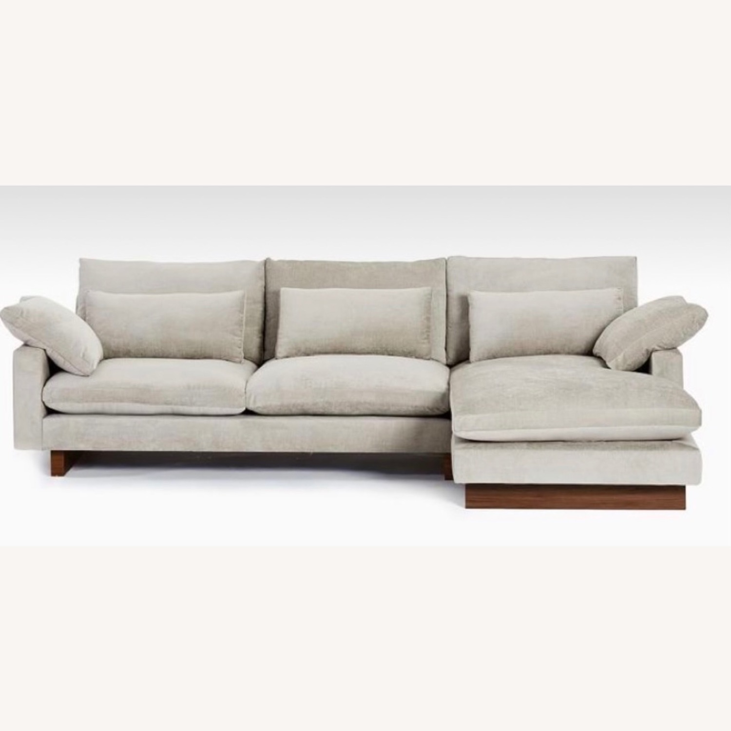 West Elm Harmony in Distressed Velvet Dune Color - image-1