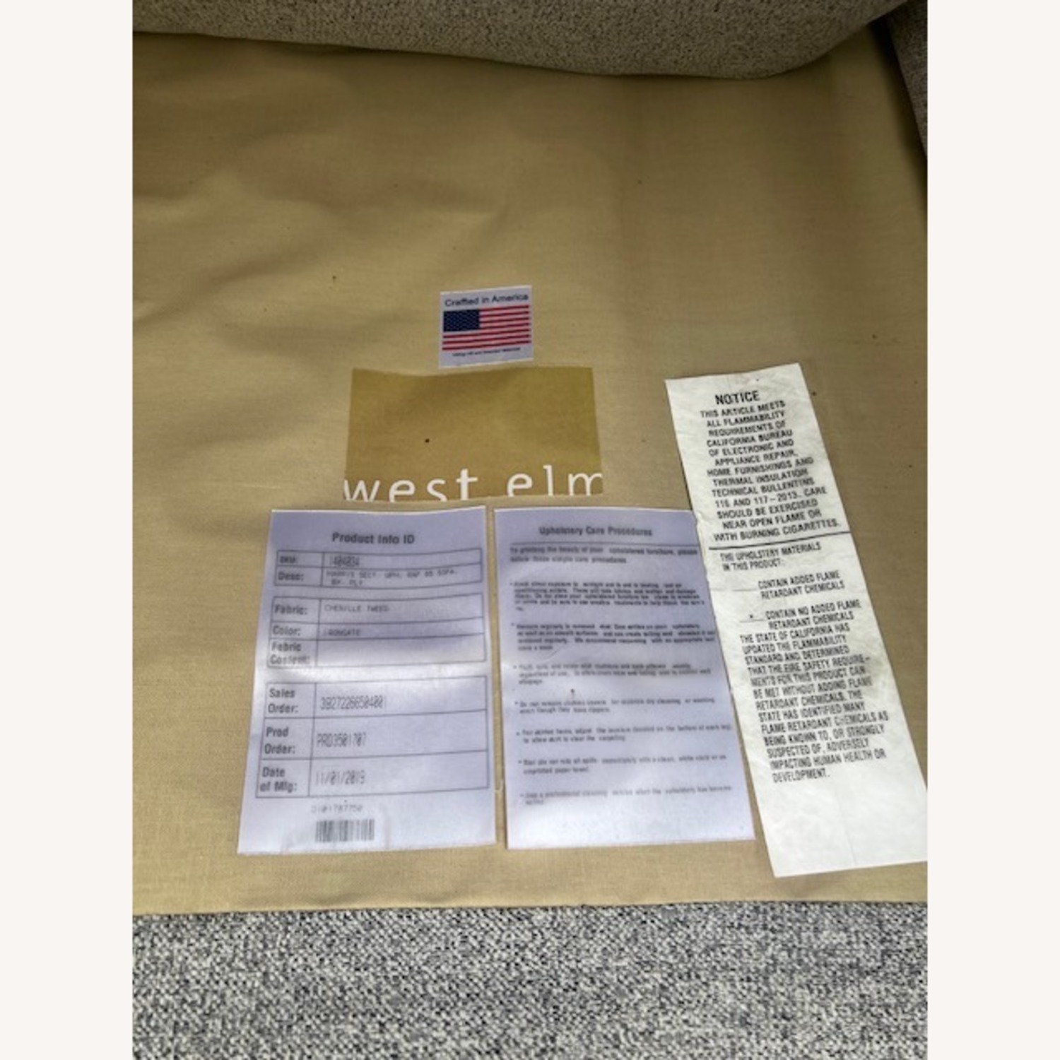 West Elm Harris 2-Piece Bumper Chaise Sectional - image-5