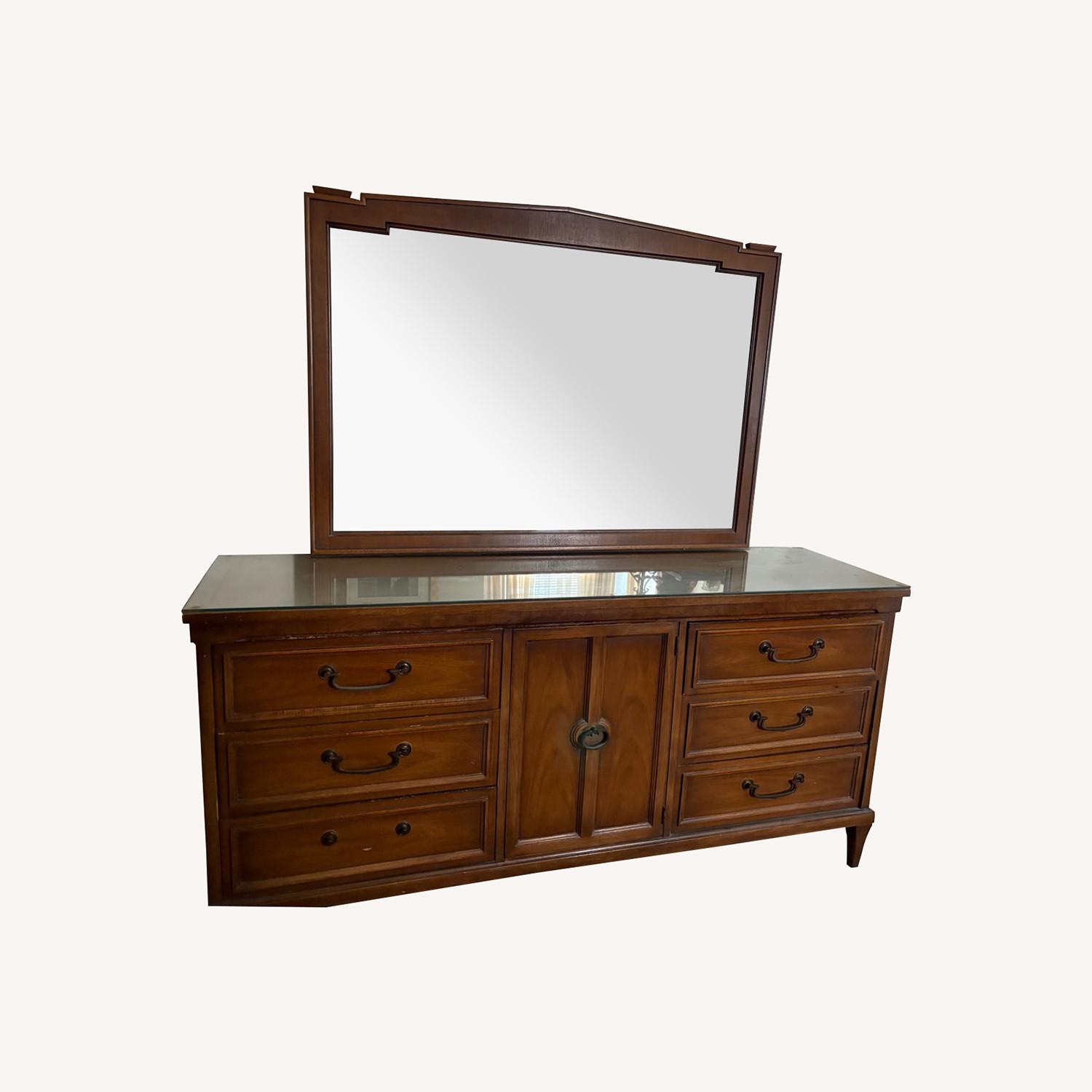 Vintage Dresser with Mirror - image-0