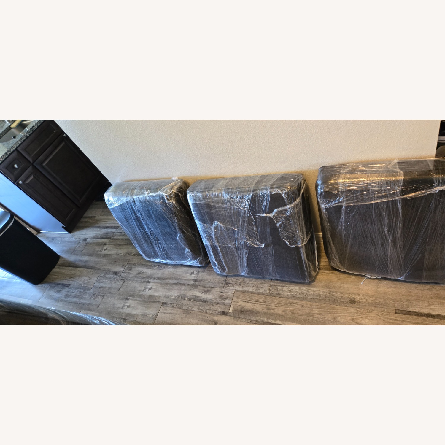 Dark Blue L Shaped Couch  - image-5