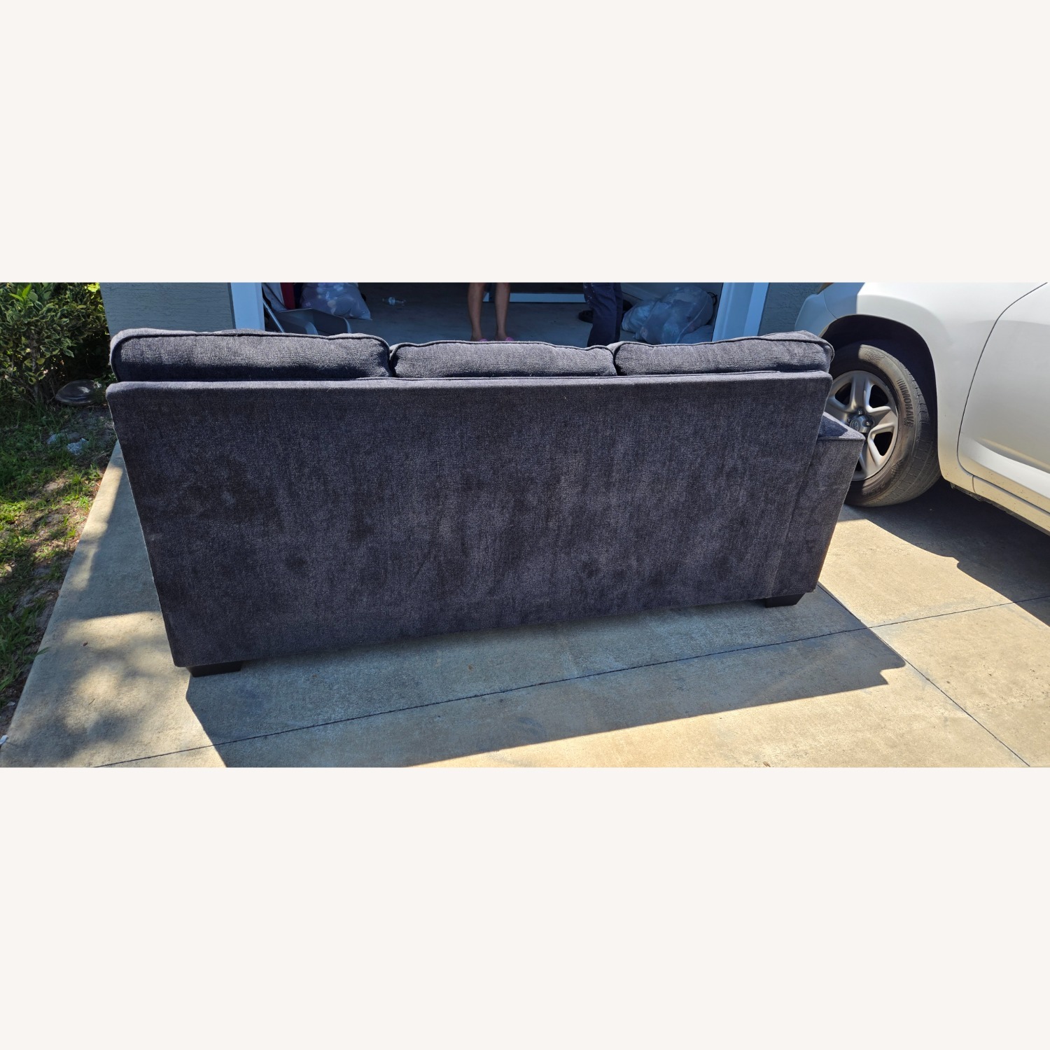 Dark Blue L Shaped Couch  - image-15