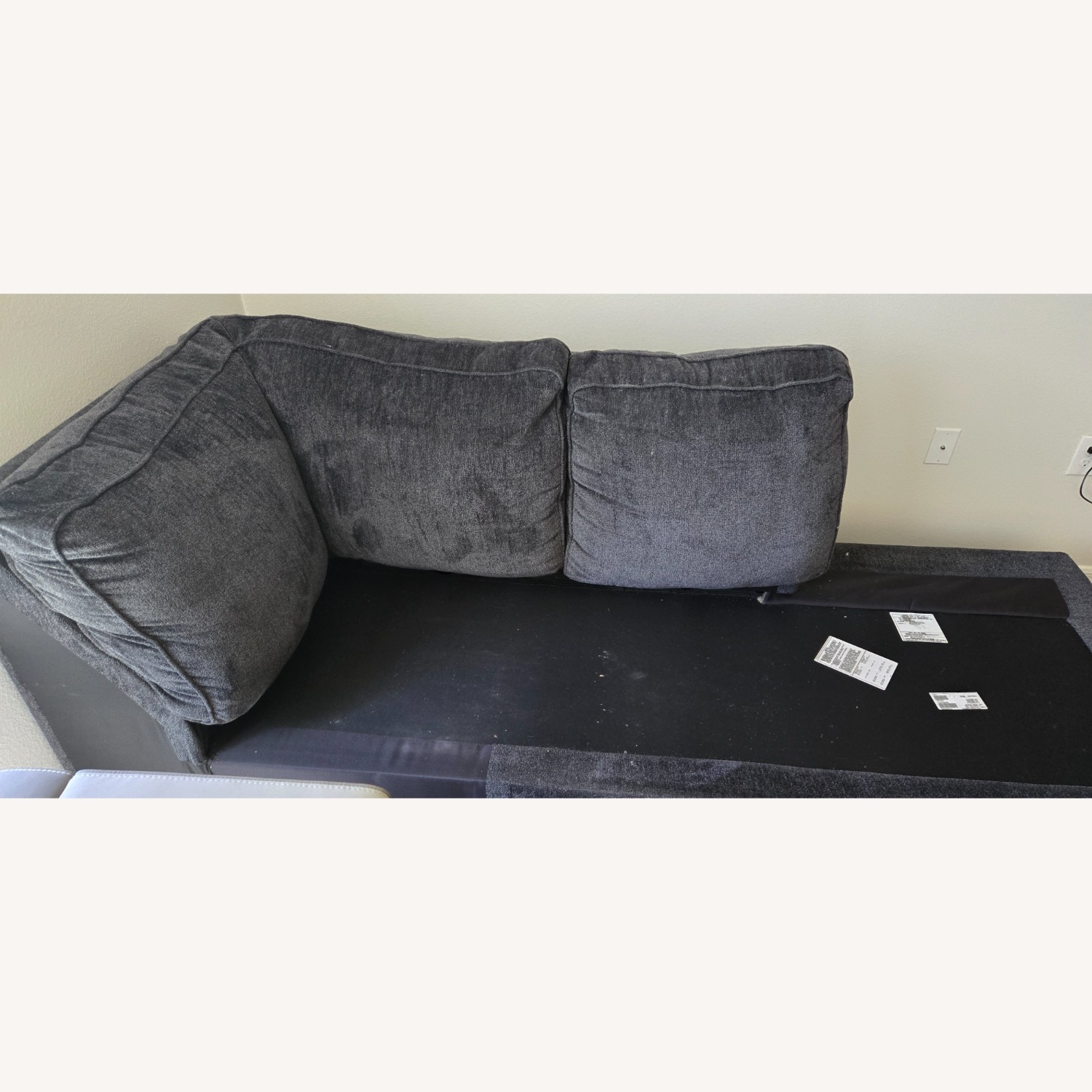 Dark Blue L Shaped Couch  - image-11