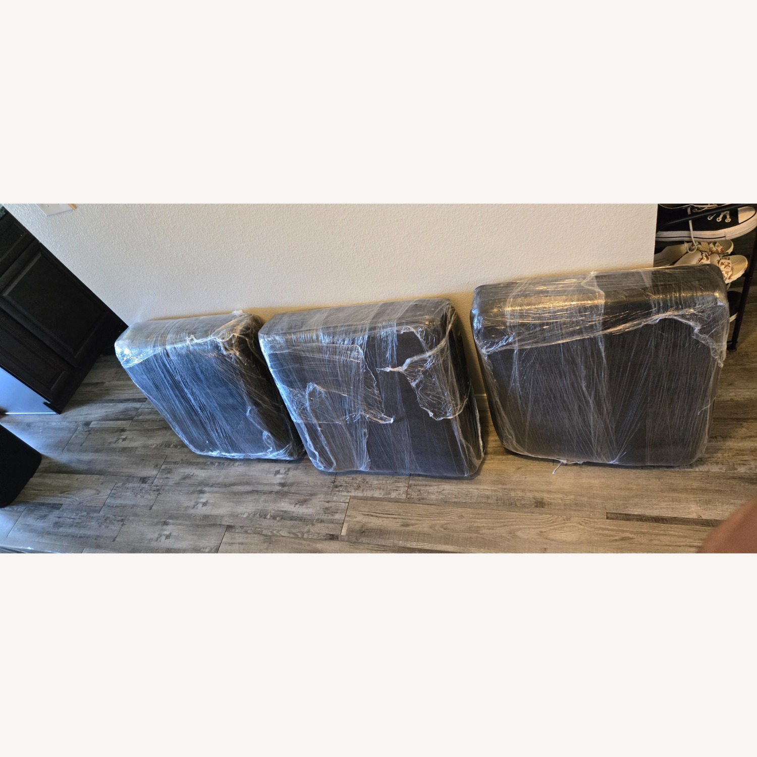 Dark Blue L Shaped Couch  - image-6