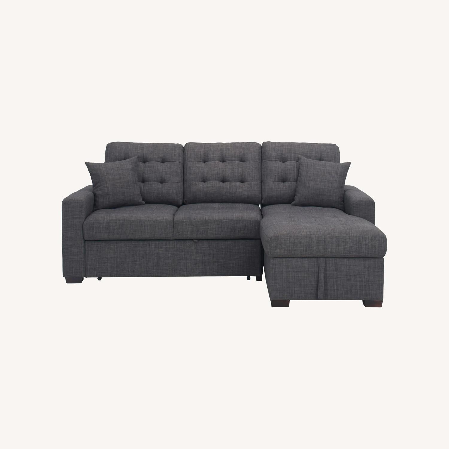 Raymour & Flanigan Sofa W Sleeper & Storage - image-0