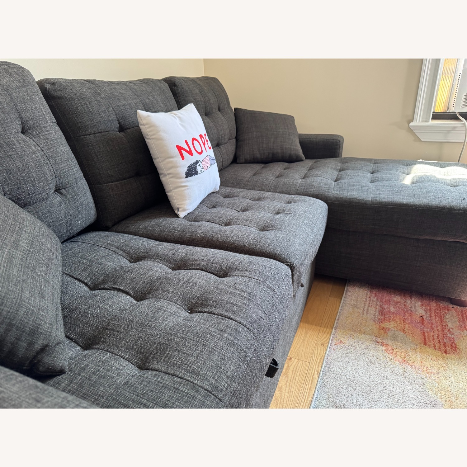 Raymour & Flanigan Sofa W Sleeper & Storage - image-3