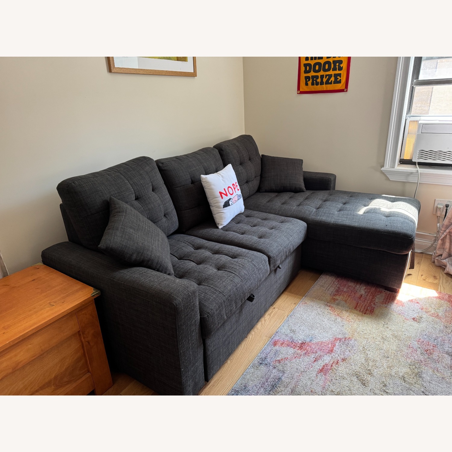 Raymour & Flanigan Sofa W Sleeper & Storage - image-2