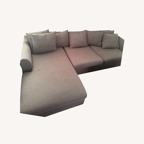 Used Wayfair Gray Sectional Couch for sale on AptDeco