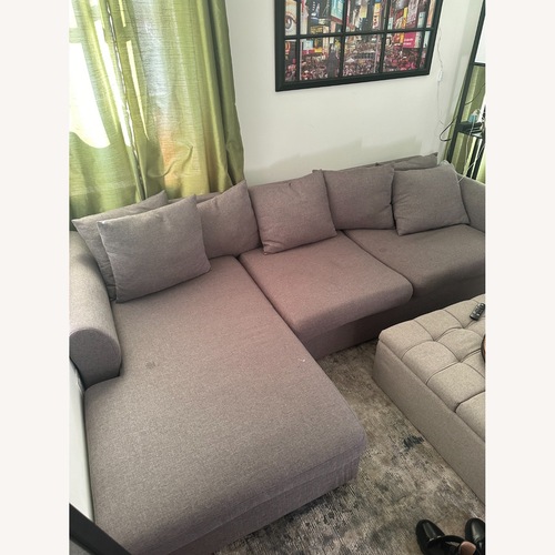Used Wayfair Gray Sectional Couch for sale on AptDeco