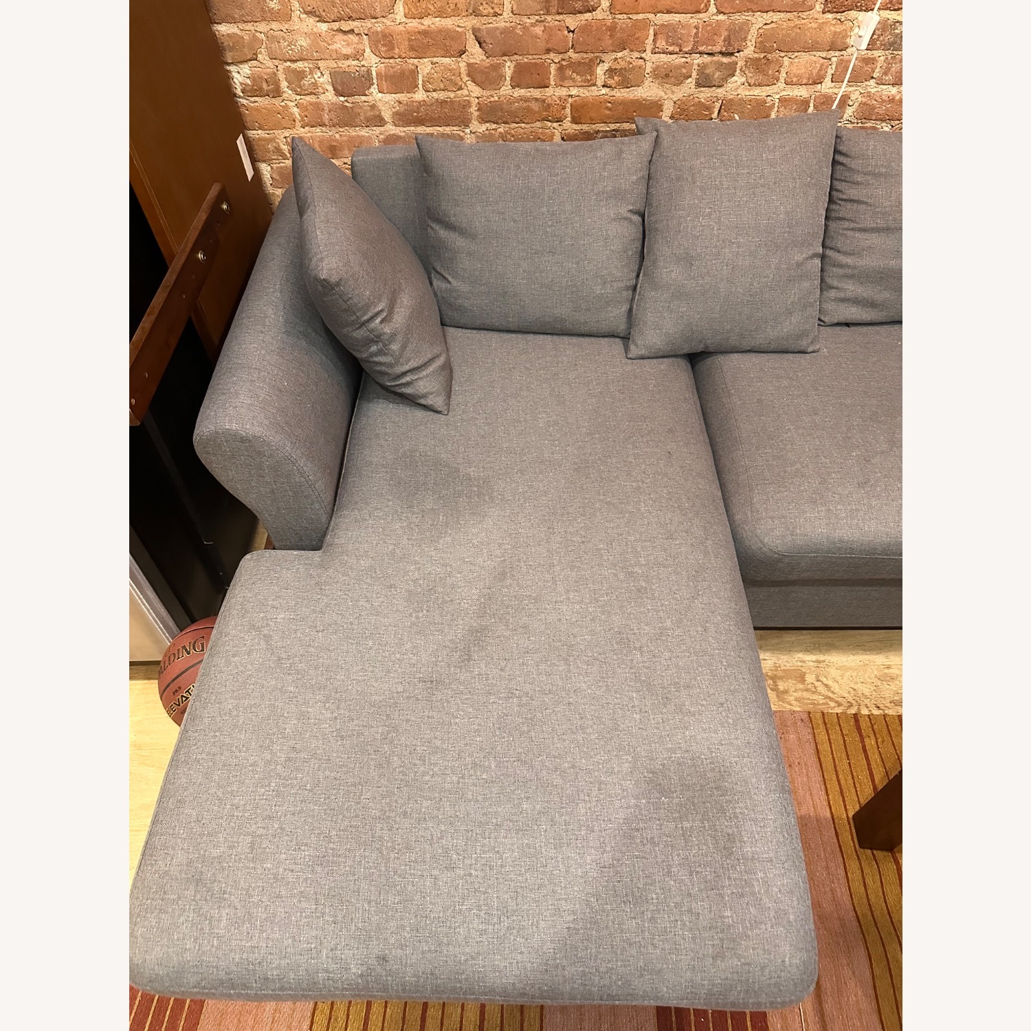Wayfair Gray Sectional Couch - image-4