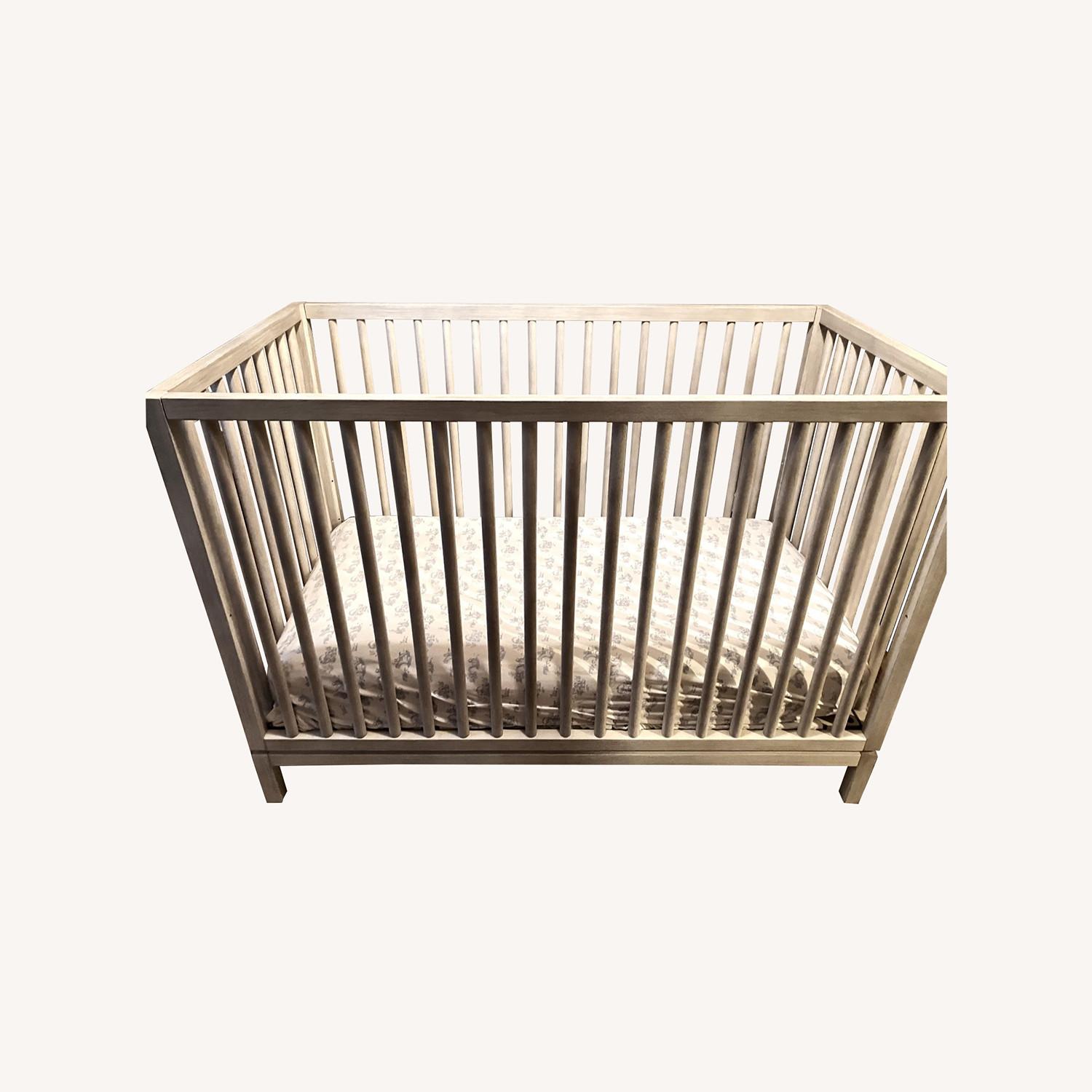 Restoration Hardware Marcelle Cane Panel Crib - image-0