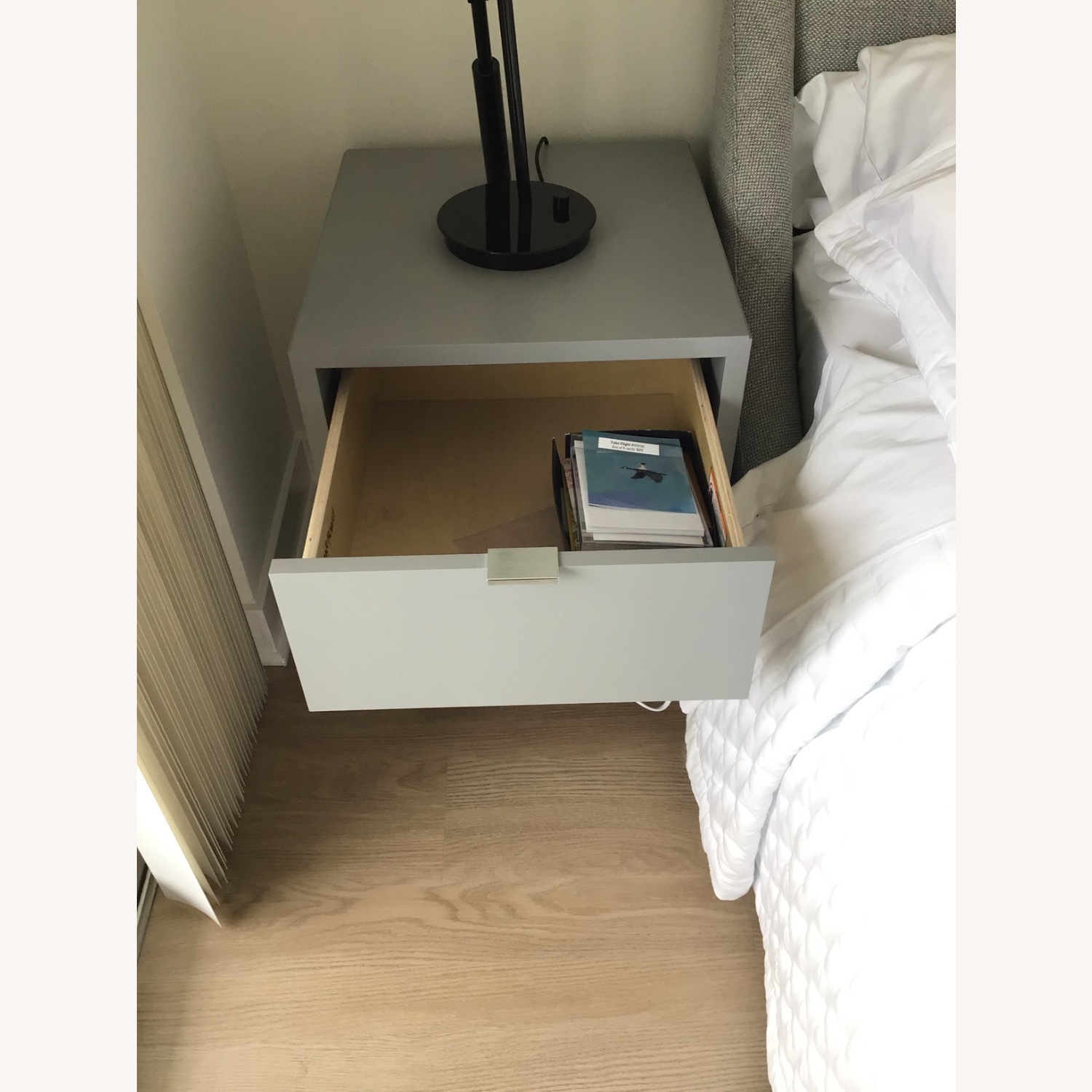 Crate & Barrel 2 Bed Side Tables - image-2