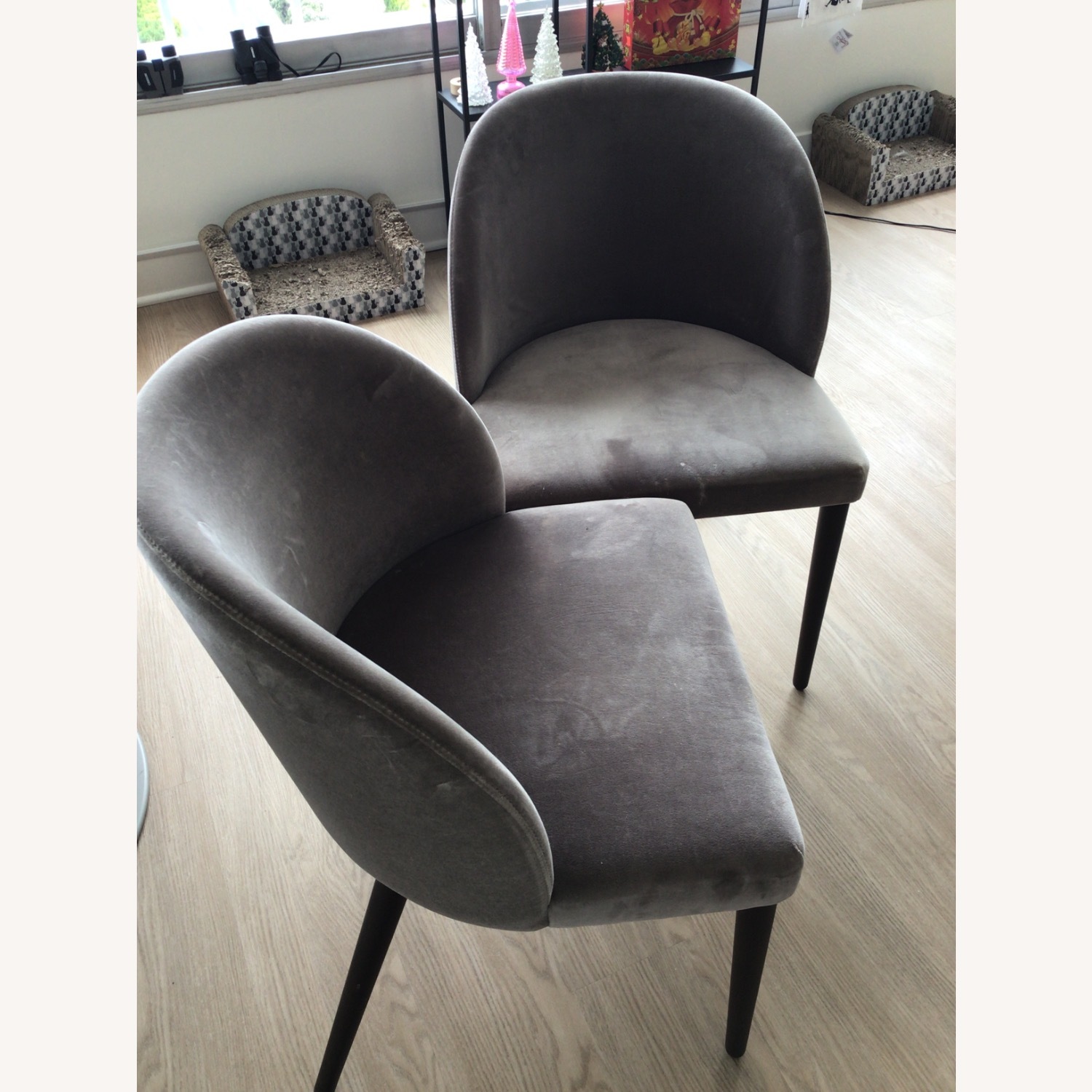 Camille Taupe Italian Dining Chairs - image-2