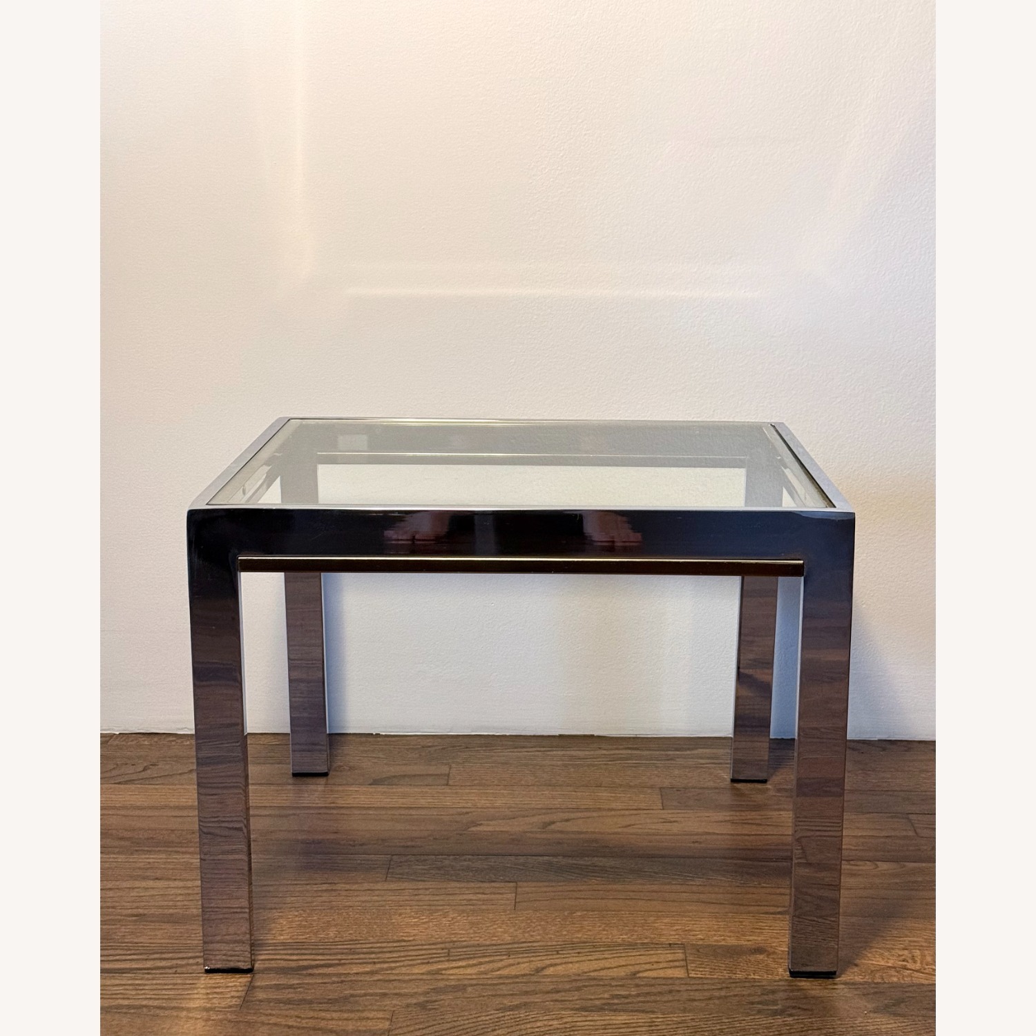 Chrome, Brass & Glass Side Tables - image-4