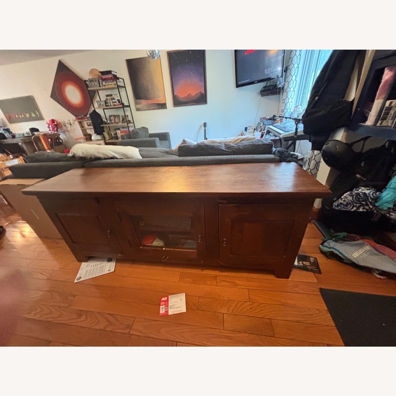 Basque 67.5" Honey Credenza - image-1