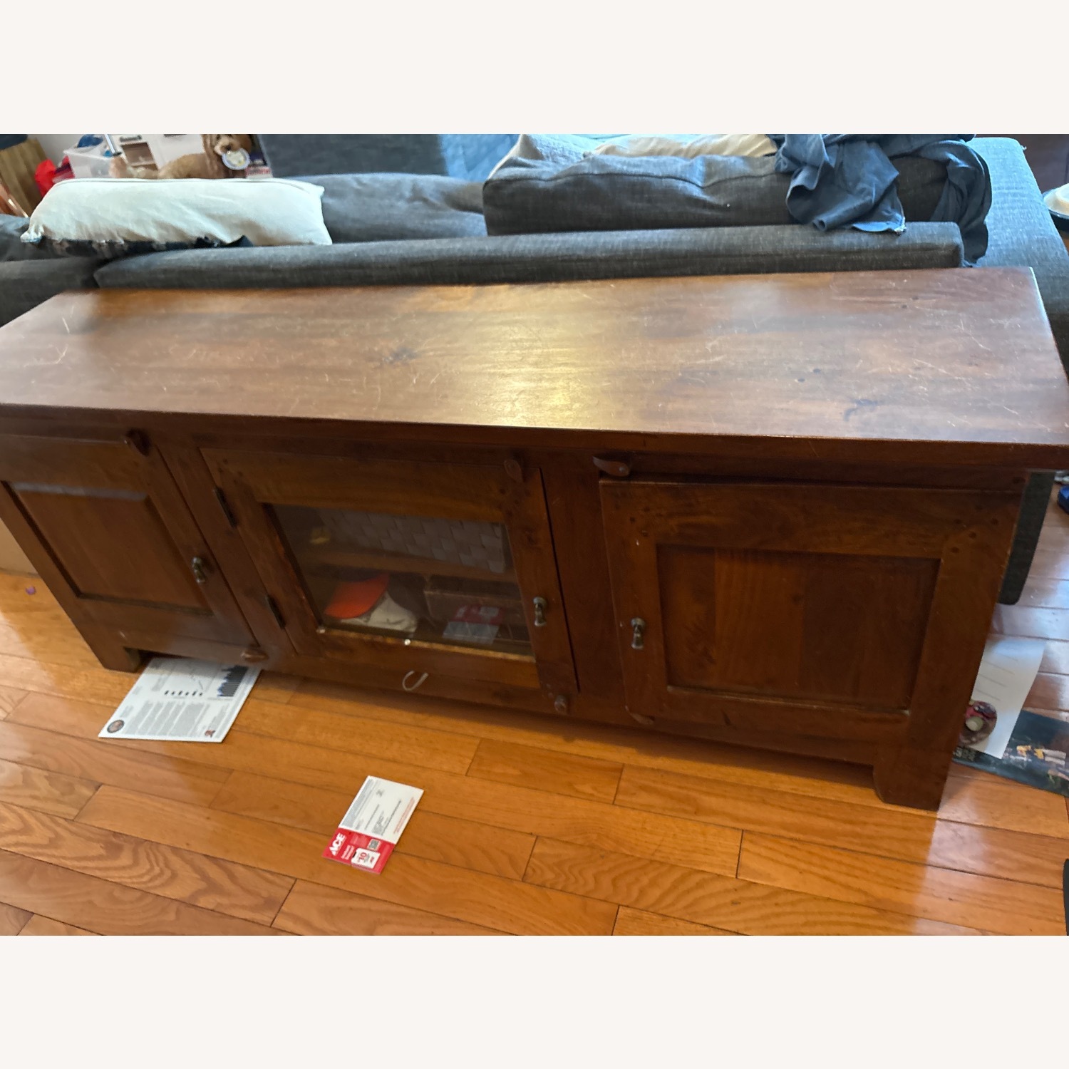 Basque 67.5" Honey Credenza - image-3