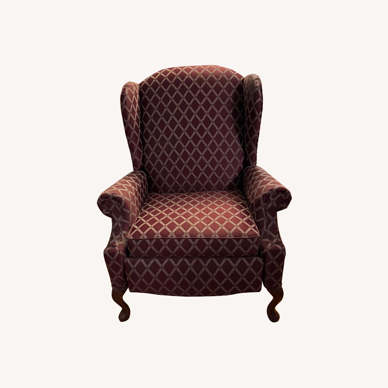Raymour & Flanigan Red Recliner Reading Chair - image-0