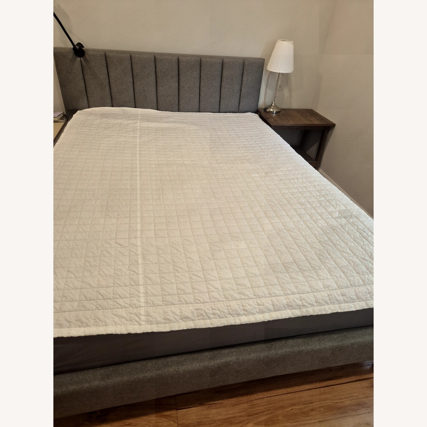 Dark Gray Queen Size Bed - image-3