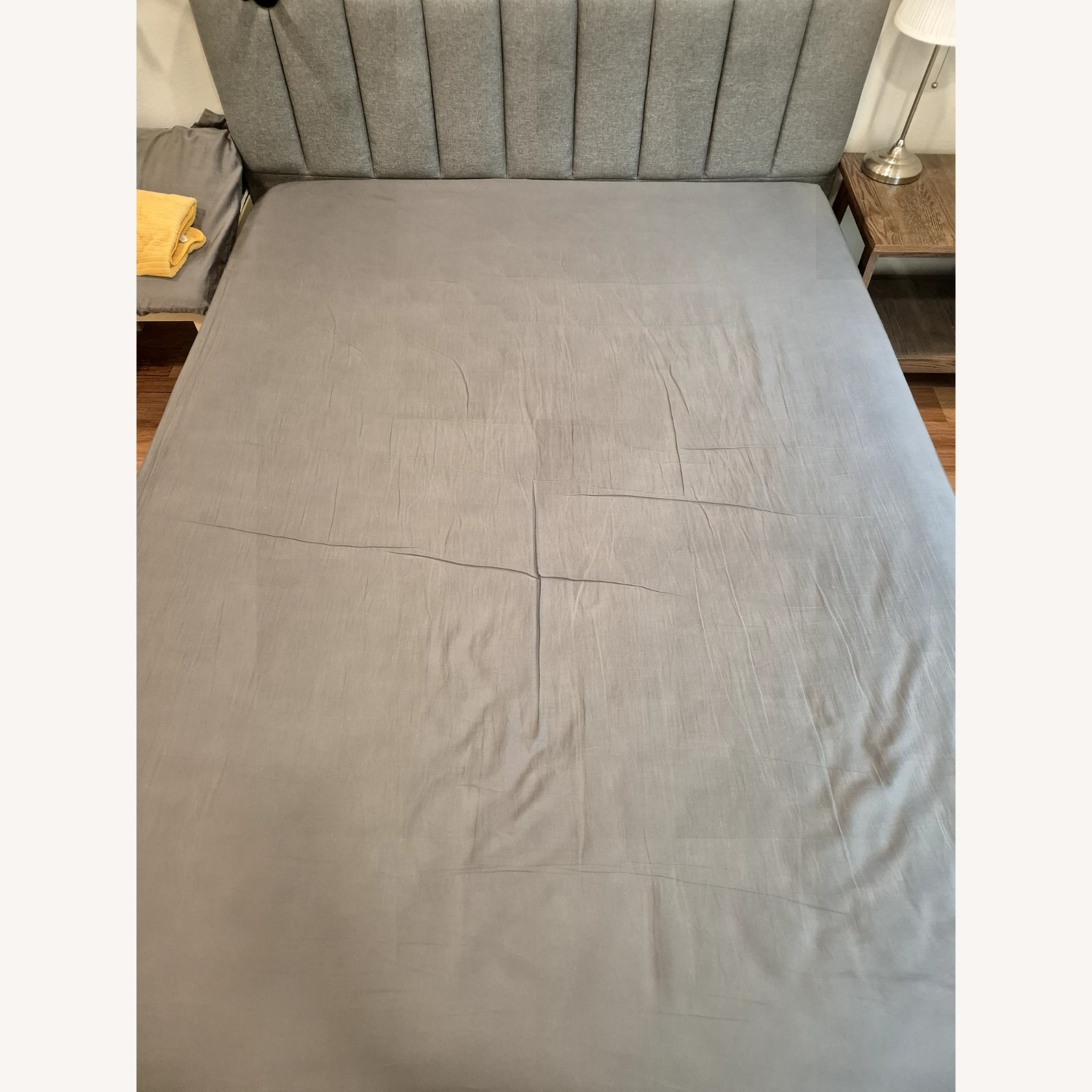 Dark Gray Queen Size Bed - image-2