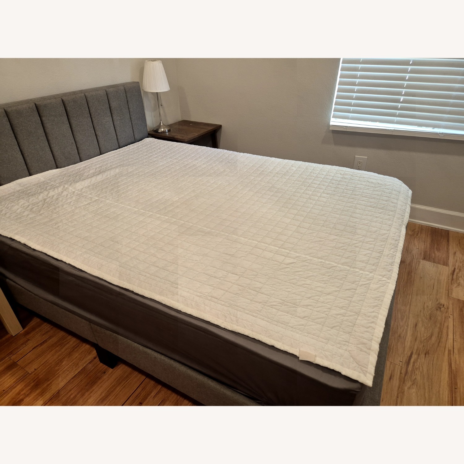 Dark Gray Queen Size Bed - image-1