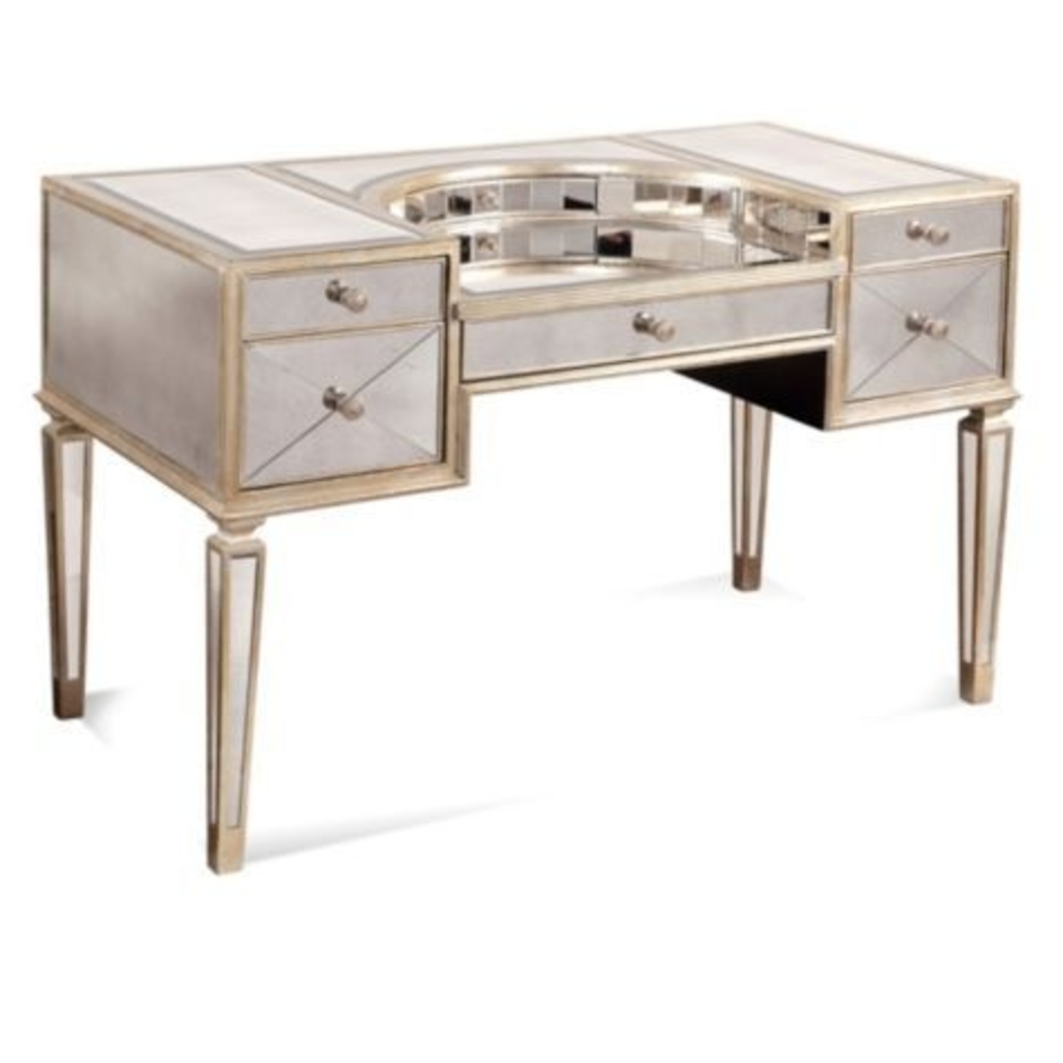 Z Gallerie Glam Mirrored Vanity Desk  - image-6