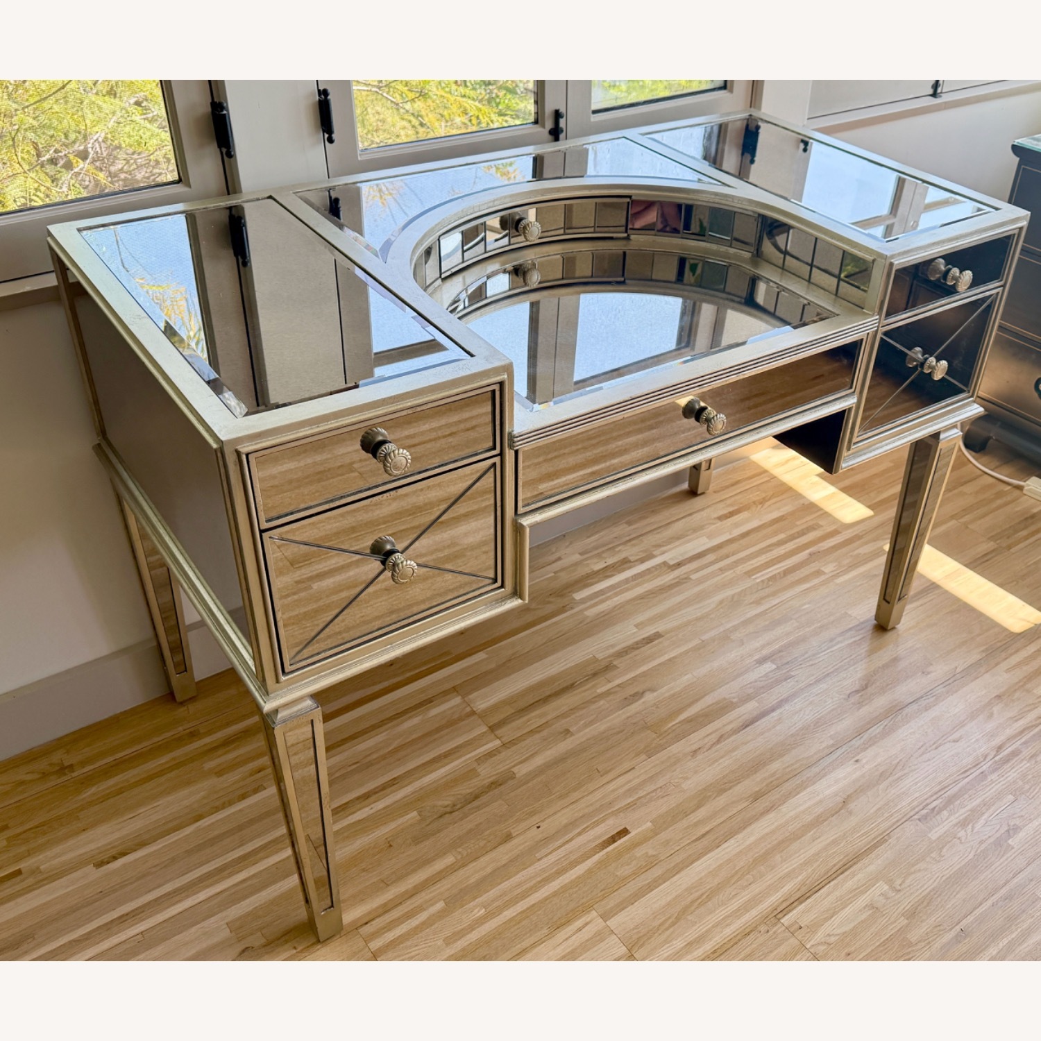Z Gallerie Glam Mirrored Vanity Desk  - image-2