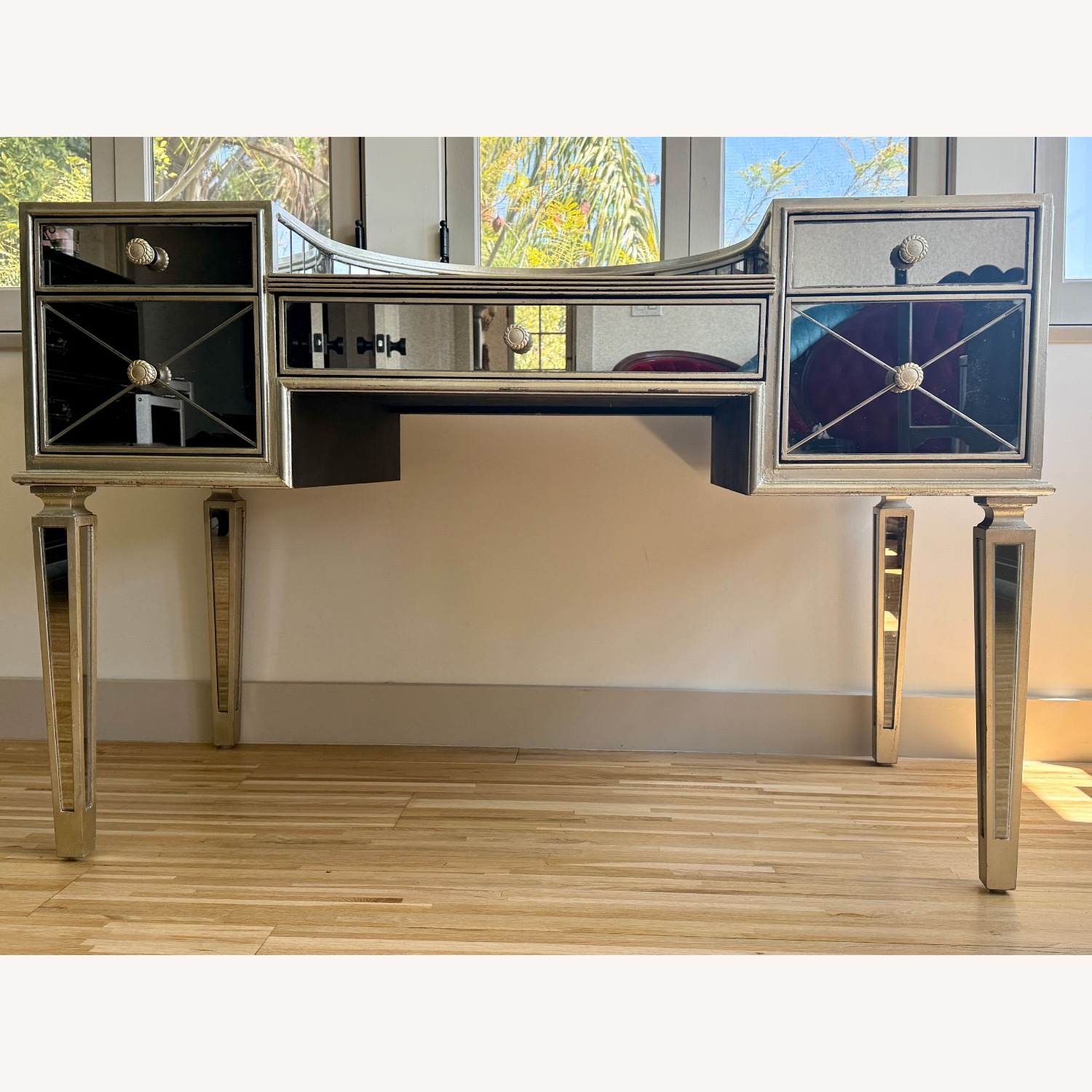 Z Gallerie Glam Mirrored Vanity Desk  - image-5