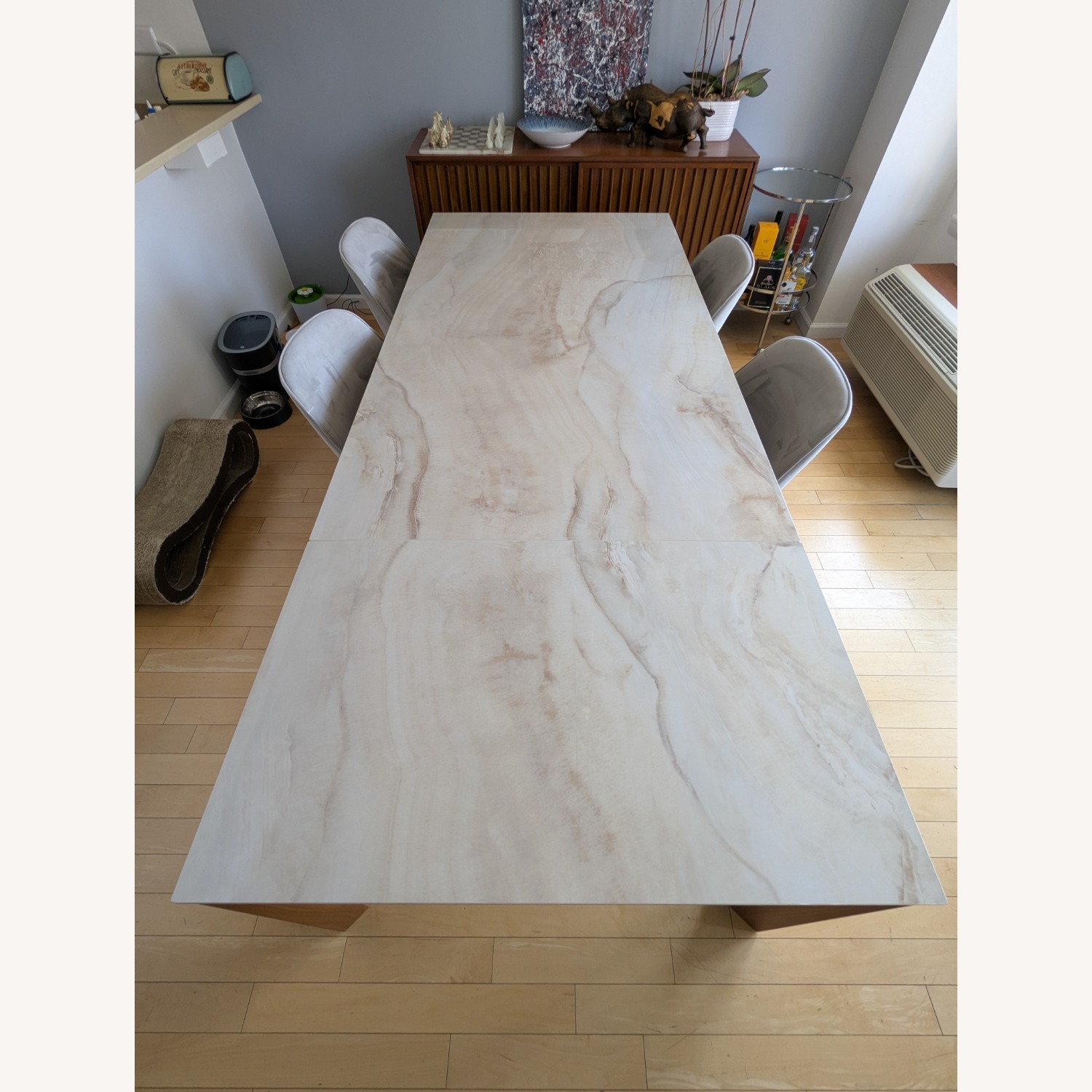 Calligaris Omnia Extendable Dining Table Onyx Marble Top - image-10