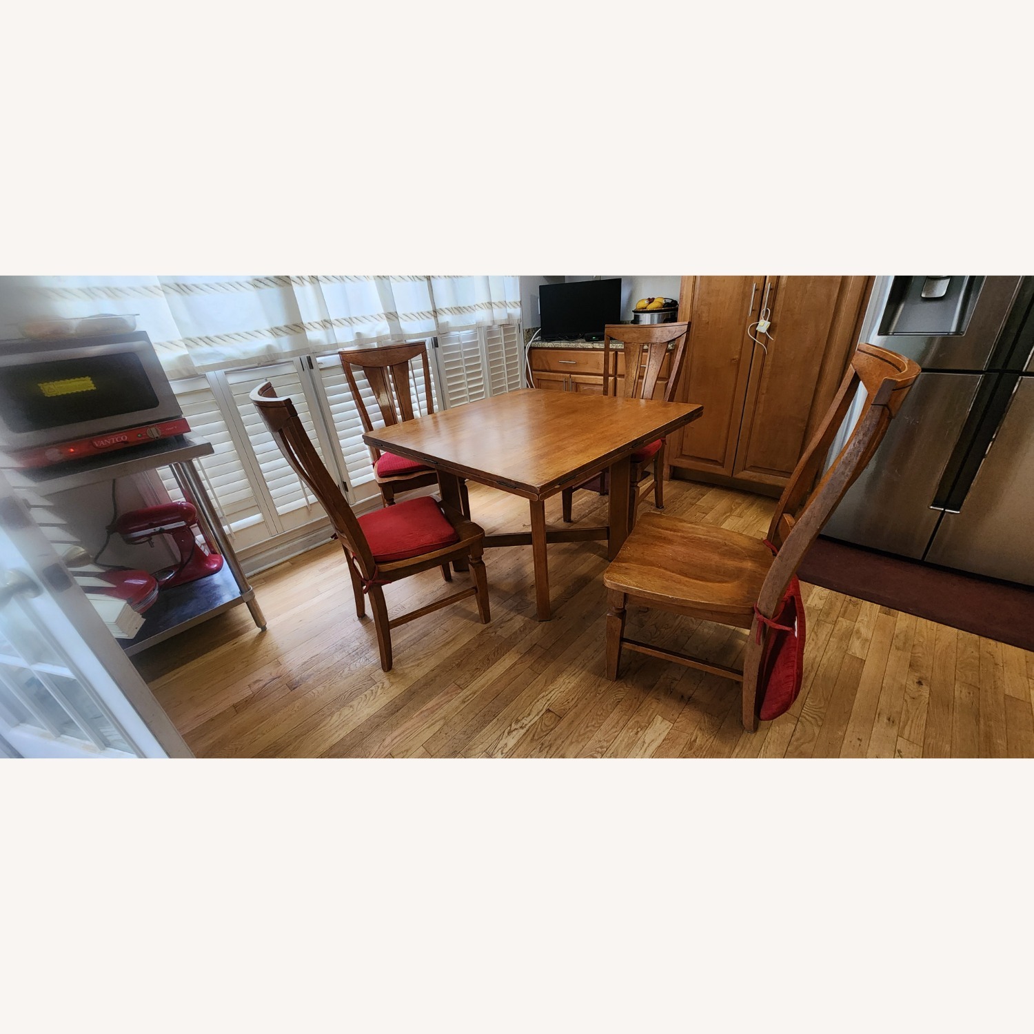 Expandable Dining Table with 4 Chairs - image-4