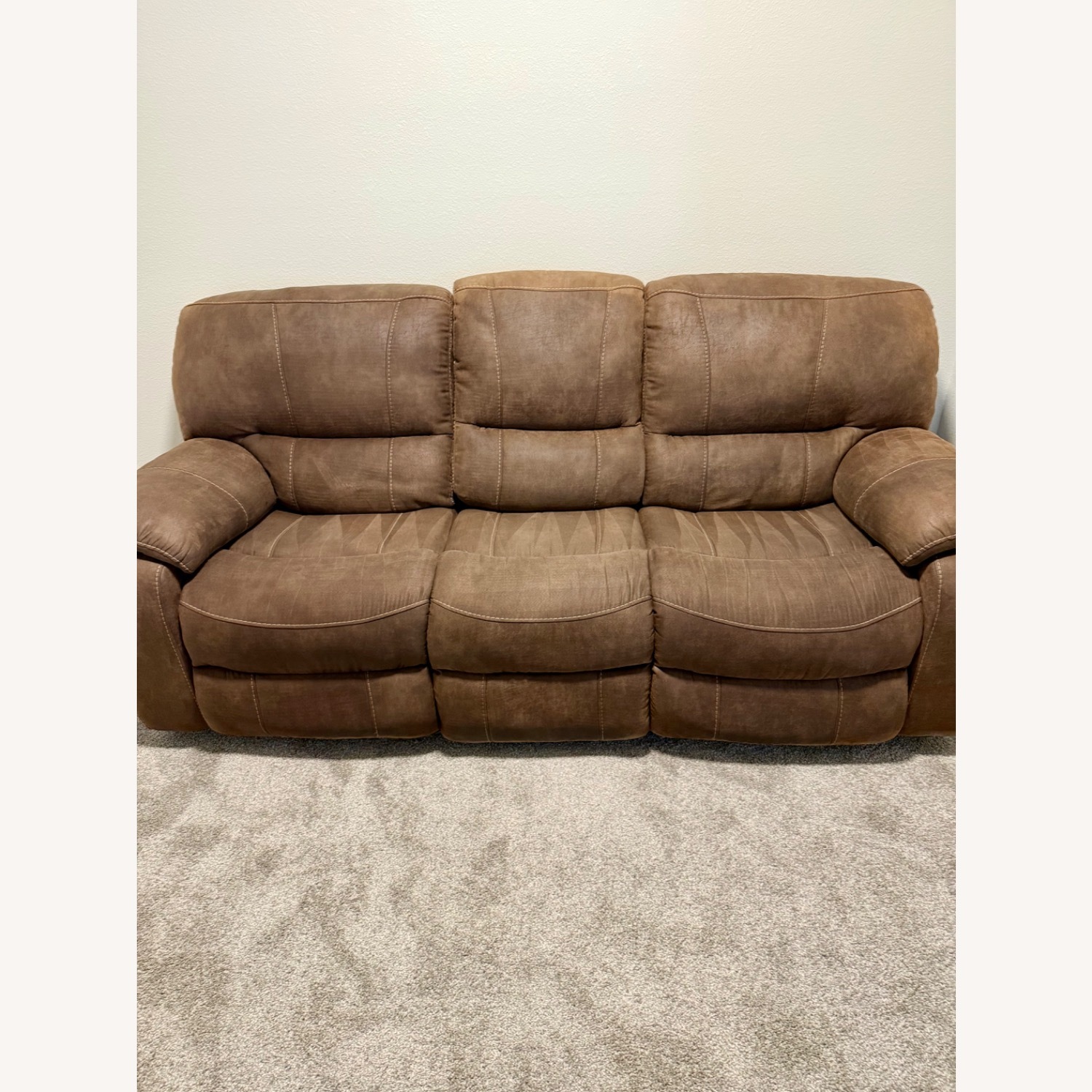 Rooms To Go Alpine Ridge Tan Reclining sofa  - image-1