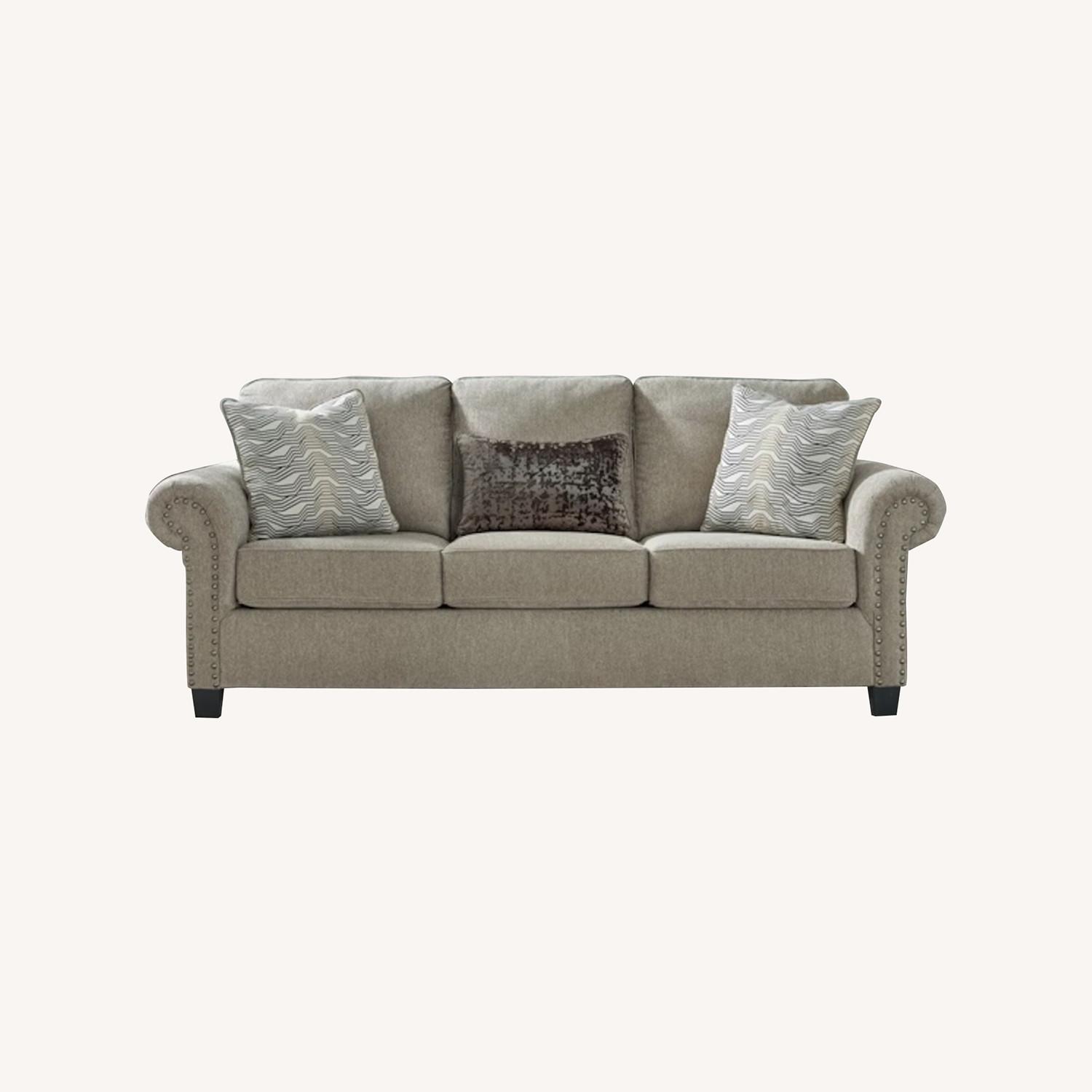 Ashley Furniture Shewsbury Three Cream Sofa - image-0