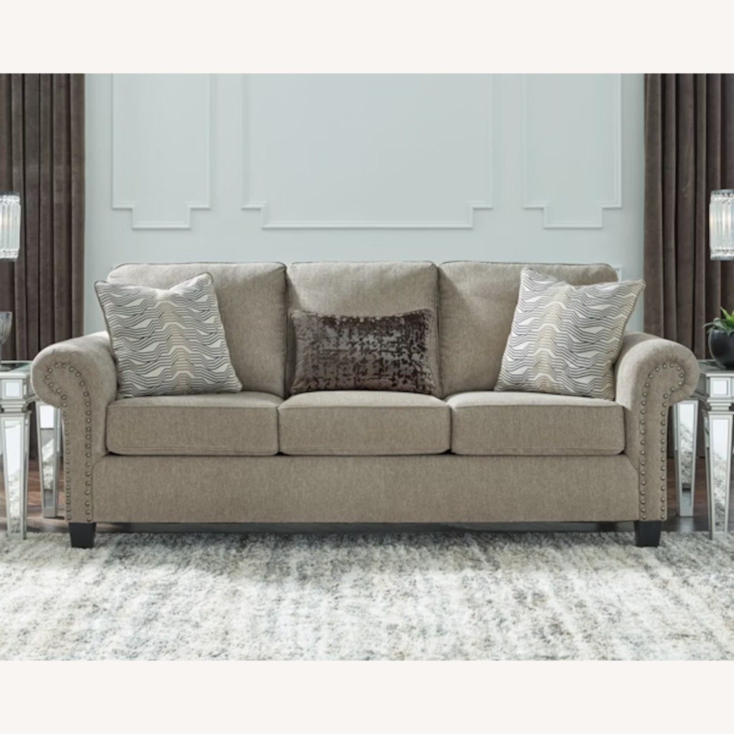 Ashley Furniture Shewsbury Three Cream Sofa - image-4