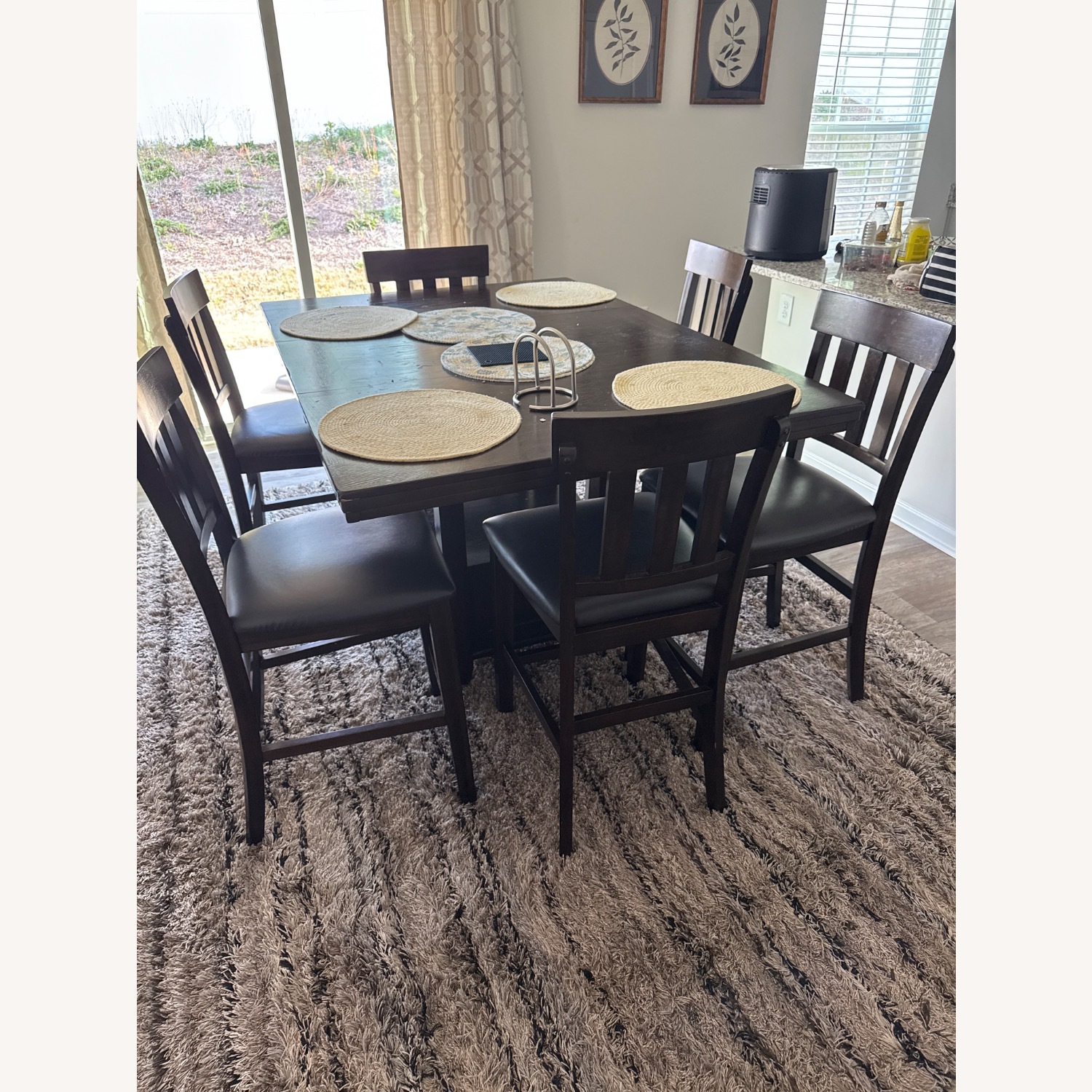 Dining Table Set with 6 Chairs - image-1