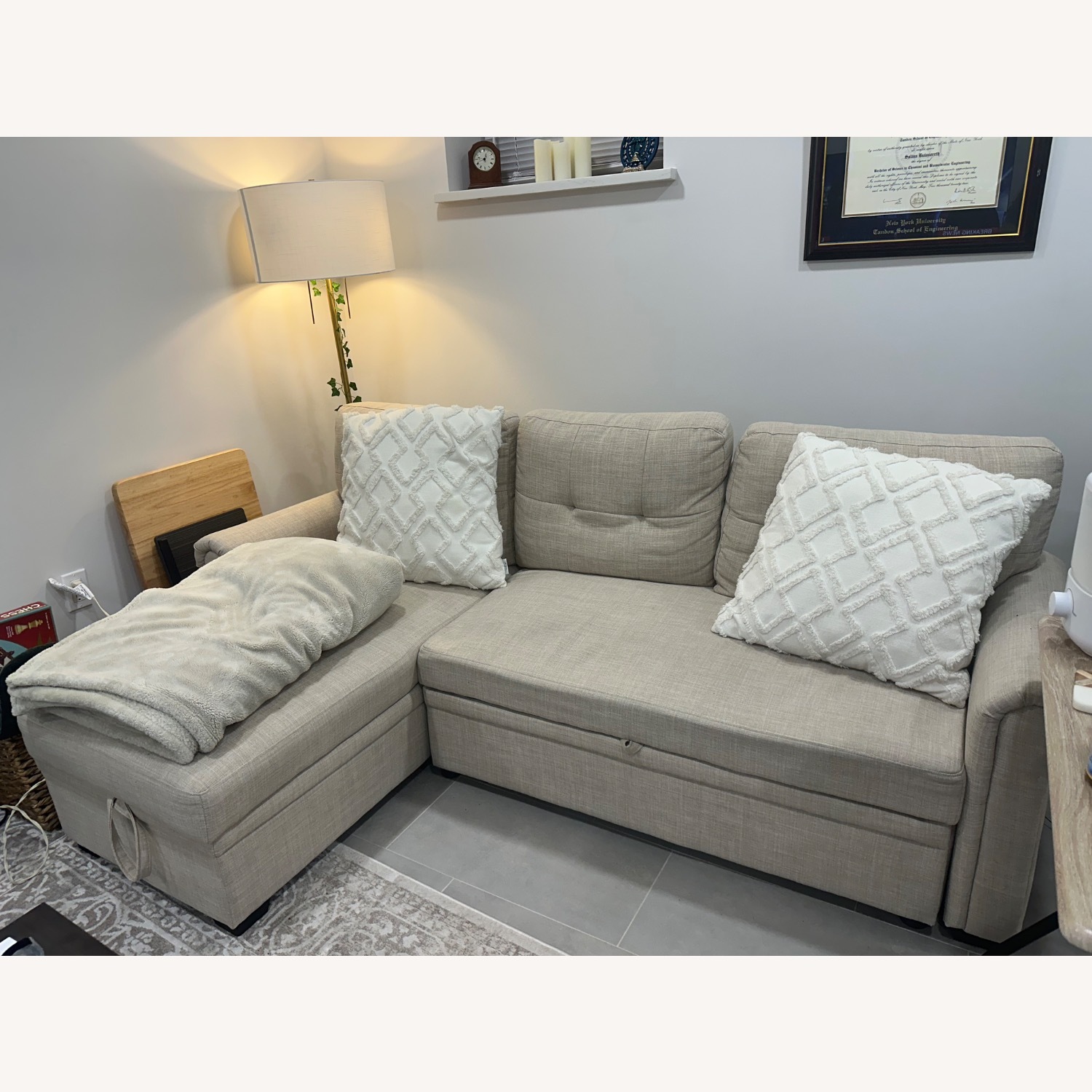 Pull Out Sofa with Storage - image-1