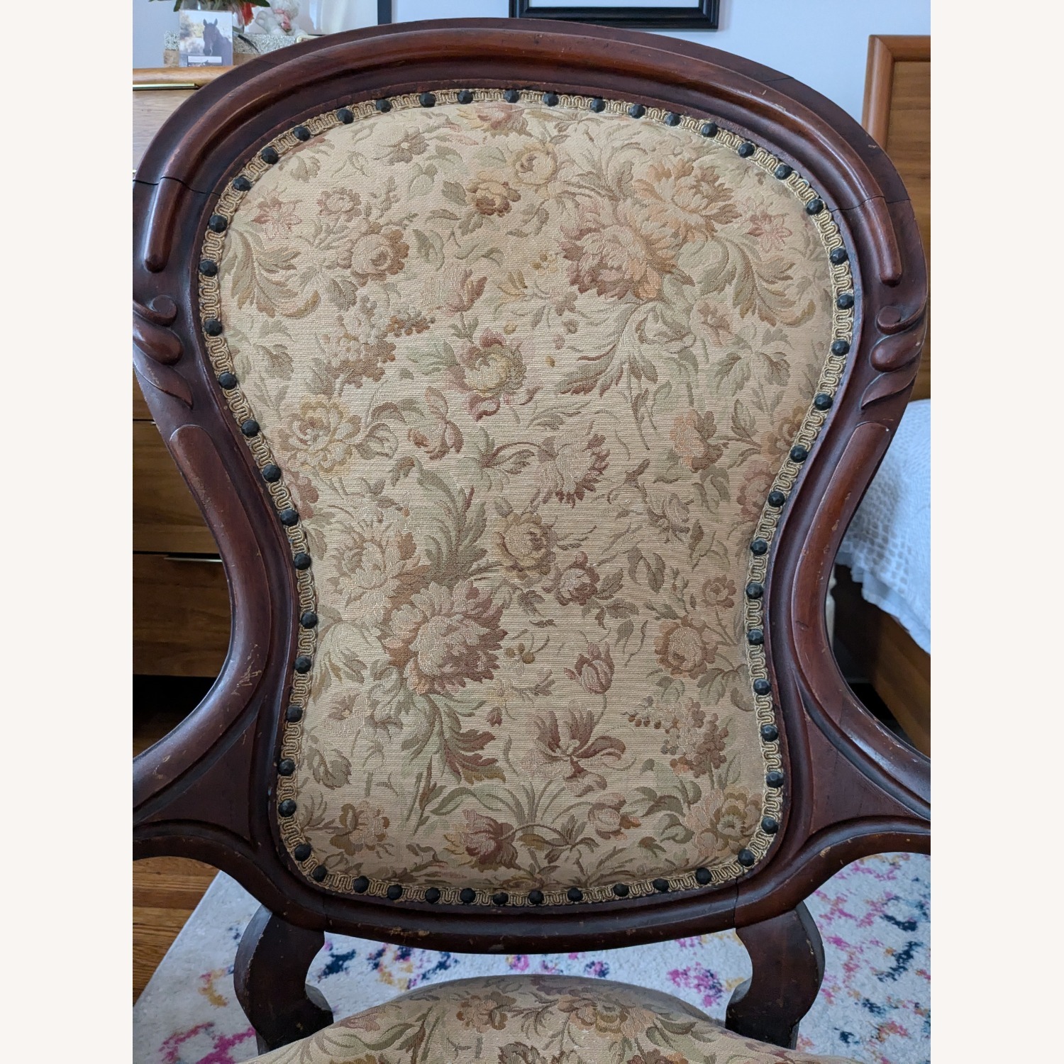 Vintage Authentic Victorian Spoon Back Chair - image-1