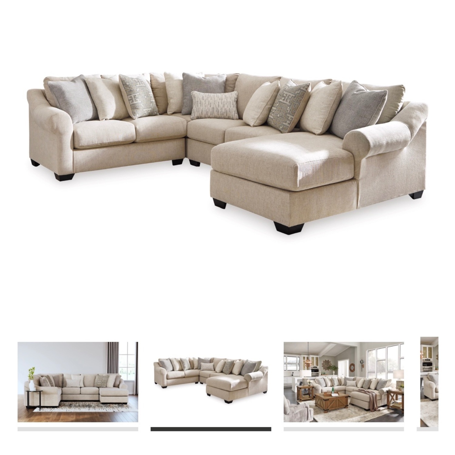 Carnaby 4-piece Sectional Living Room Sofa - image-6