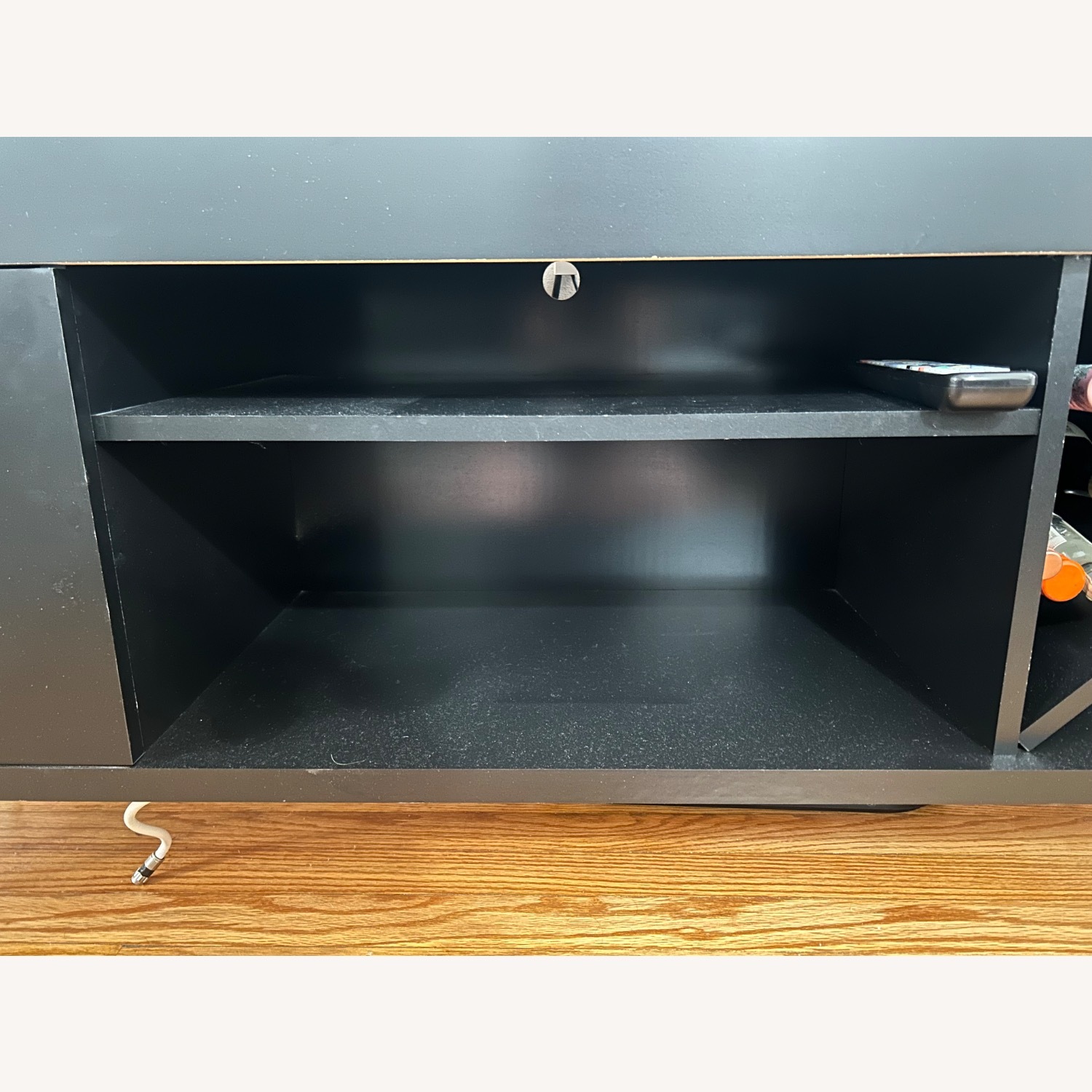 Baxter Mid Century- Modern 53.54 In. Wine Rack Media Cabinet Console - image-7