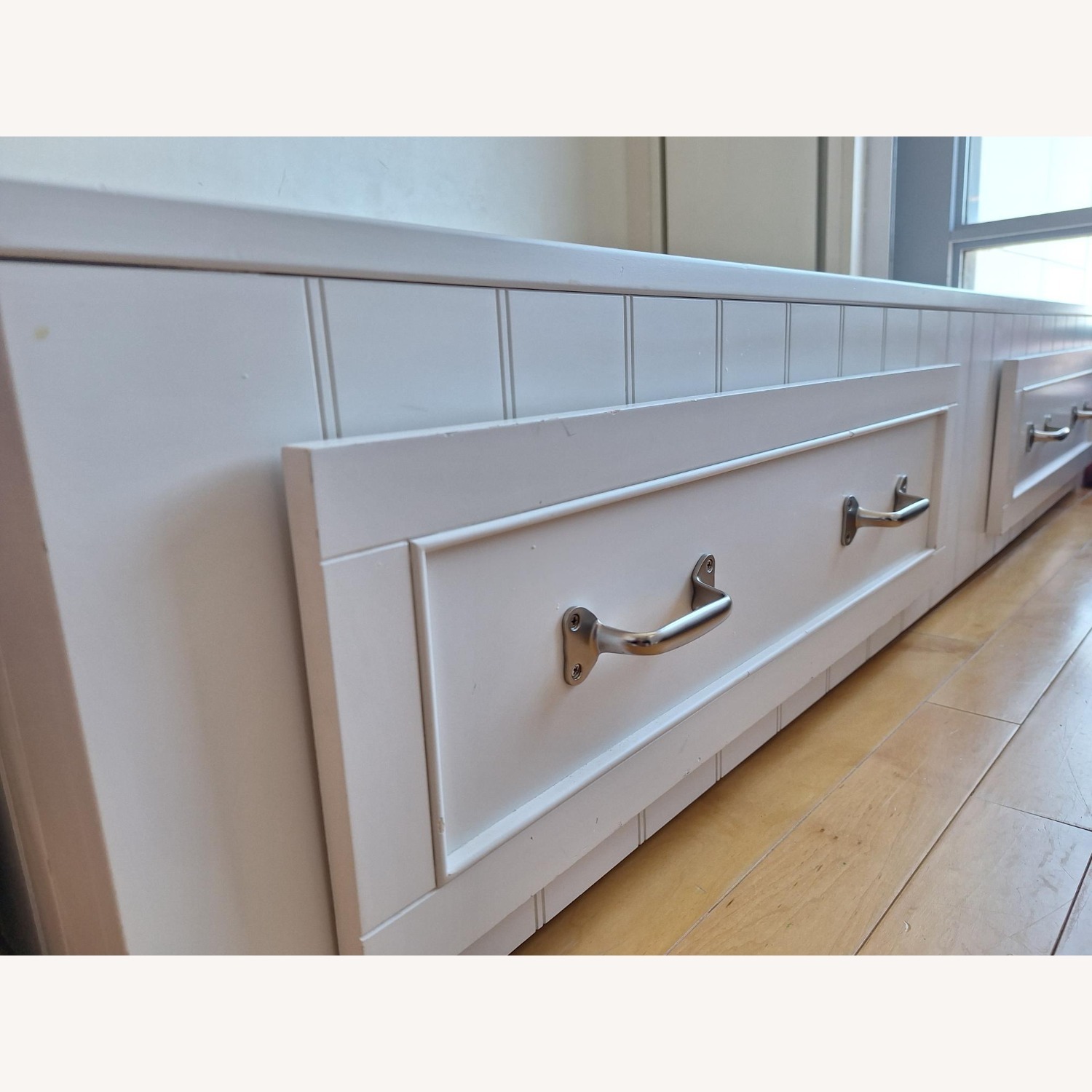 Pottery Barn Belden Twin Bed, Simply White - image-2