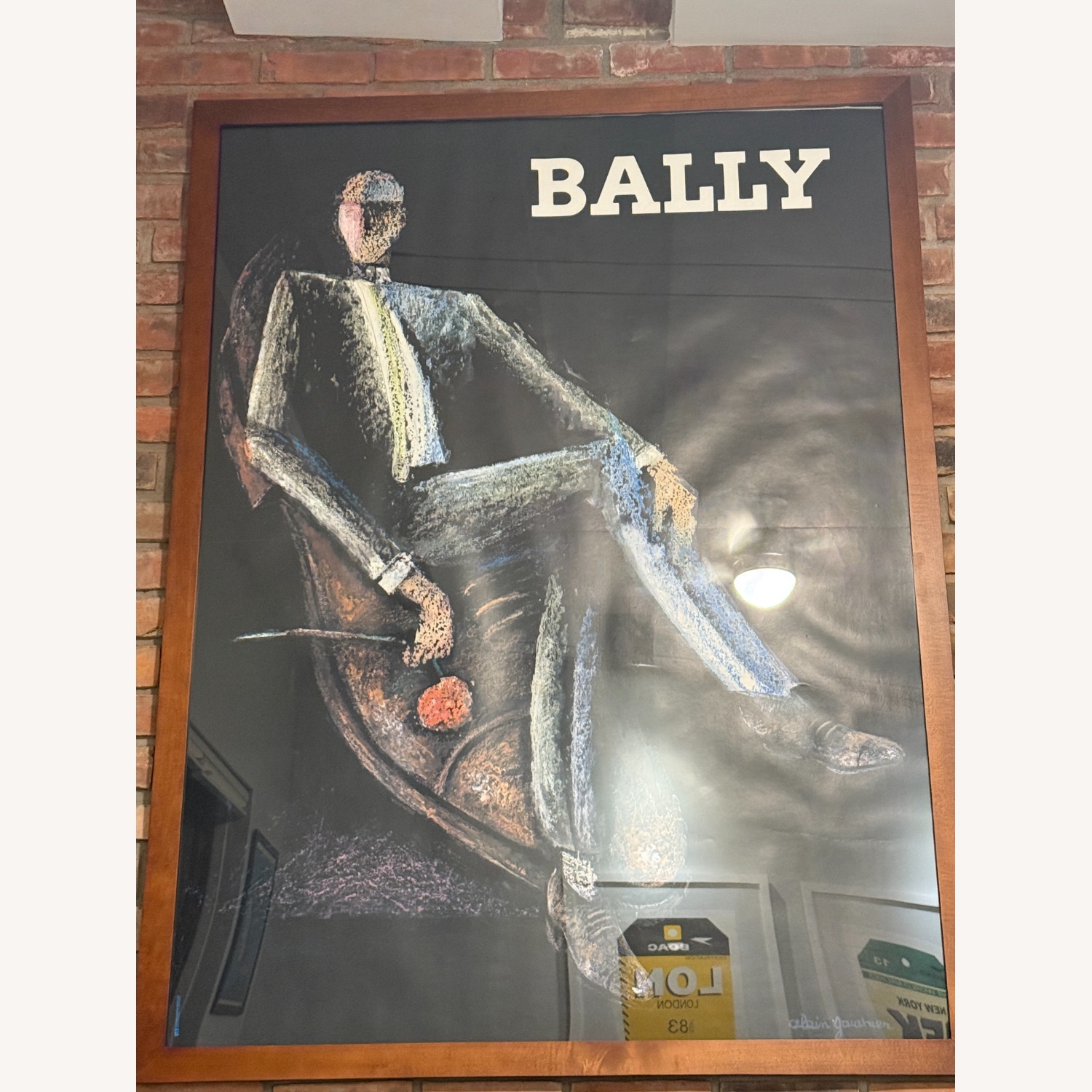 Vintage 1980s Bally Print - Professioally Framed - image-1