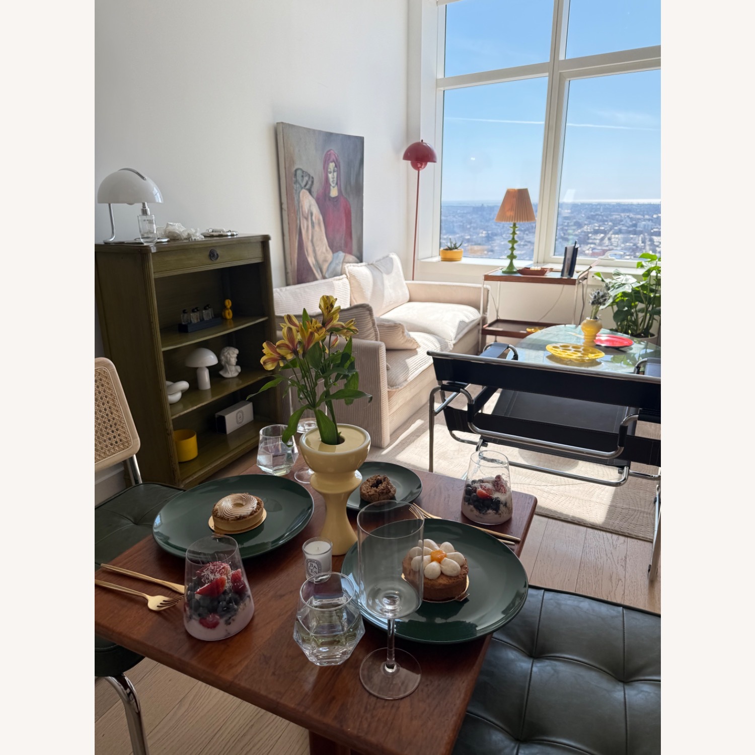 Green Vintage Olive Bookshelf - image-3