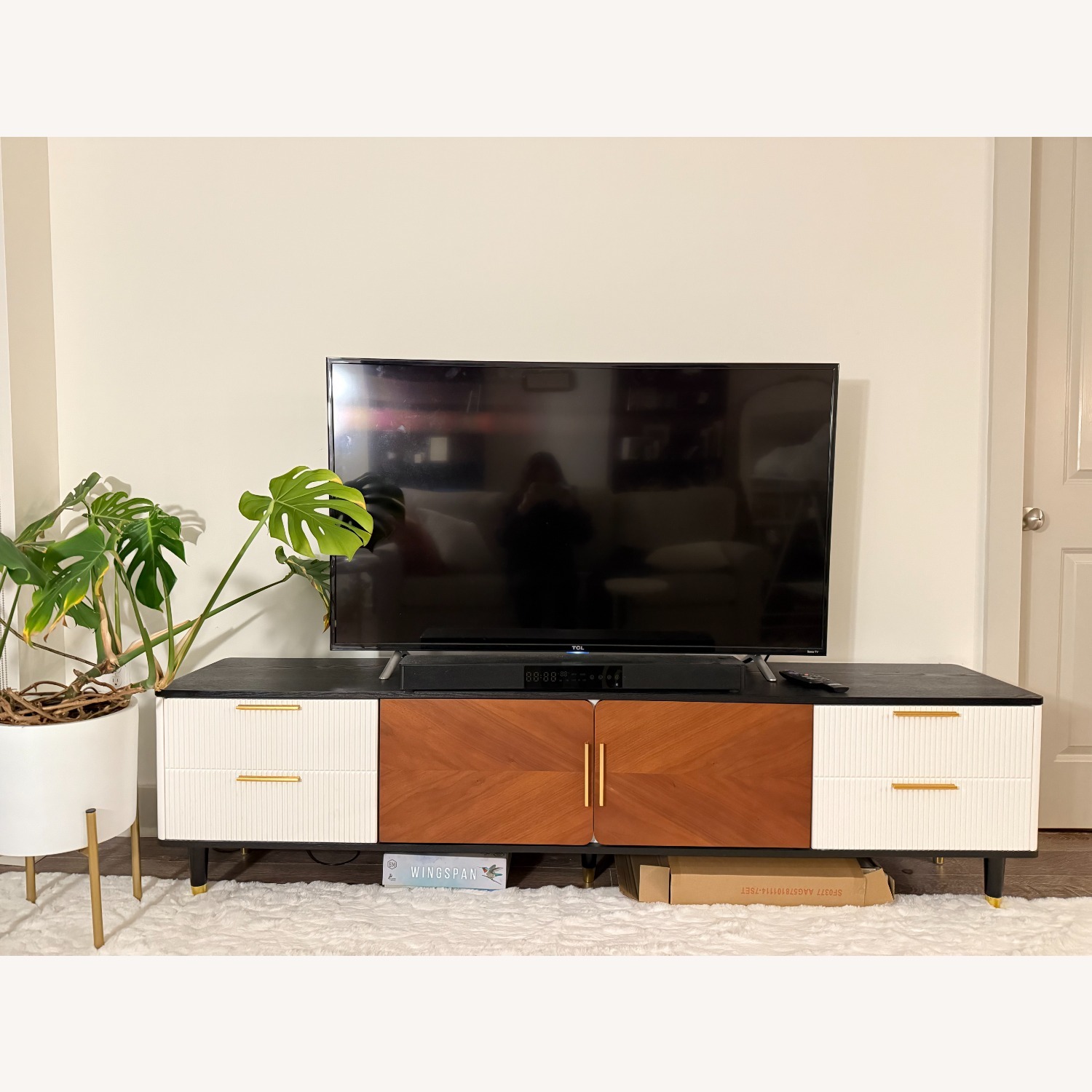 Modern Media Console TV Stand - image-1