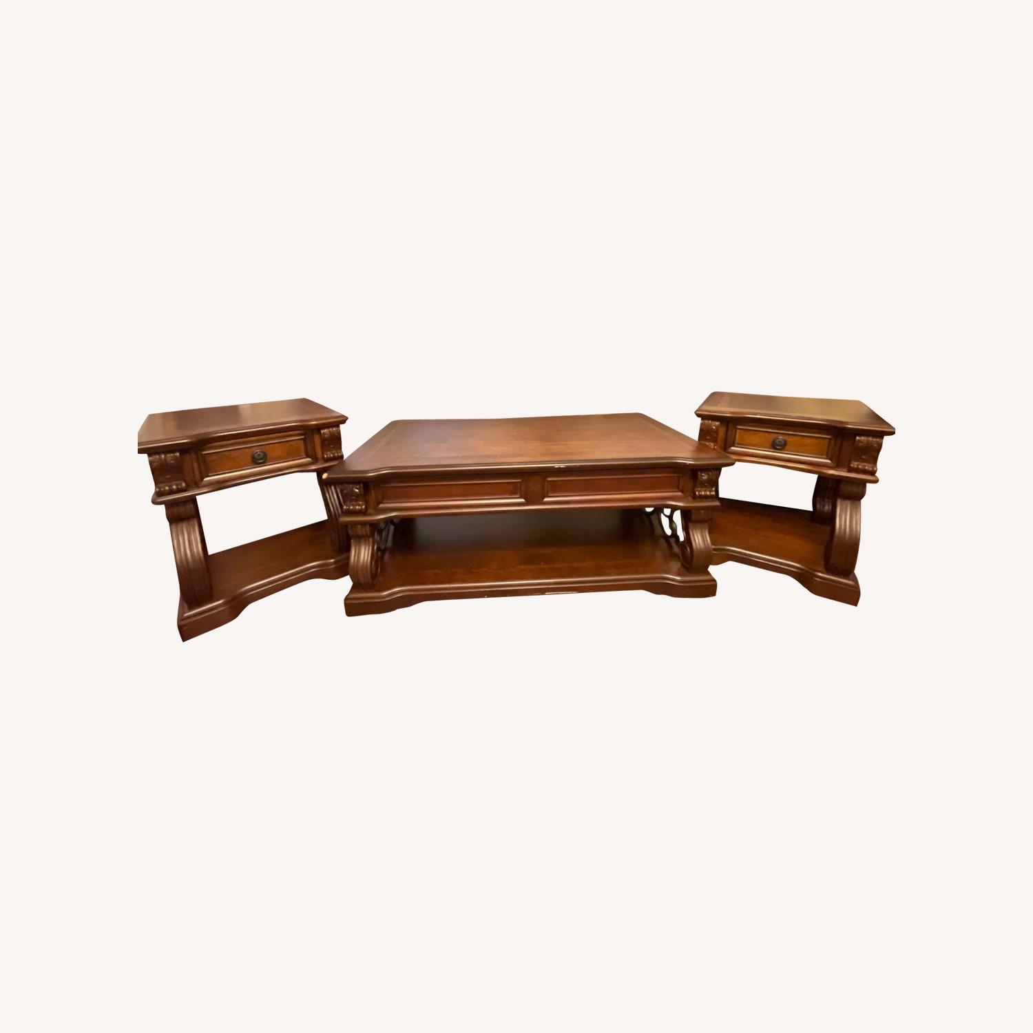 Ashley Furniture Coffee Table and Table Ends - image-0