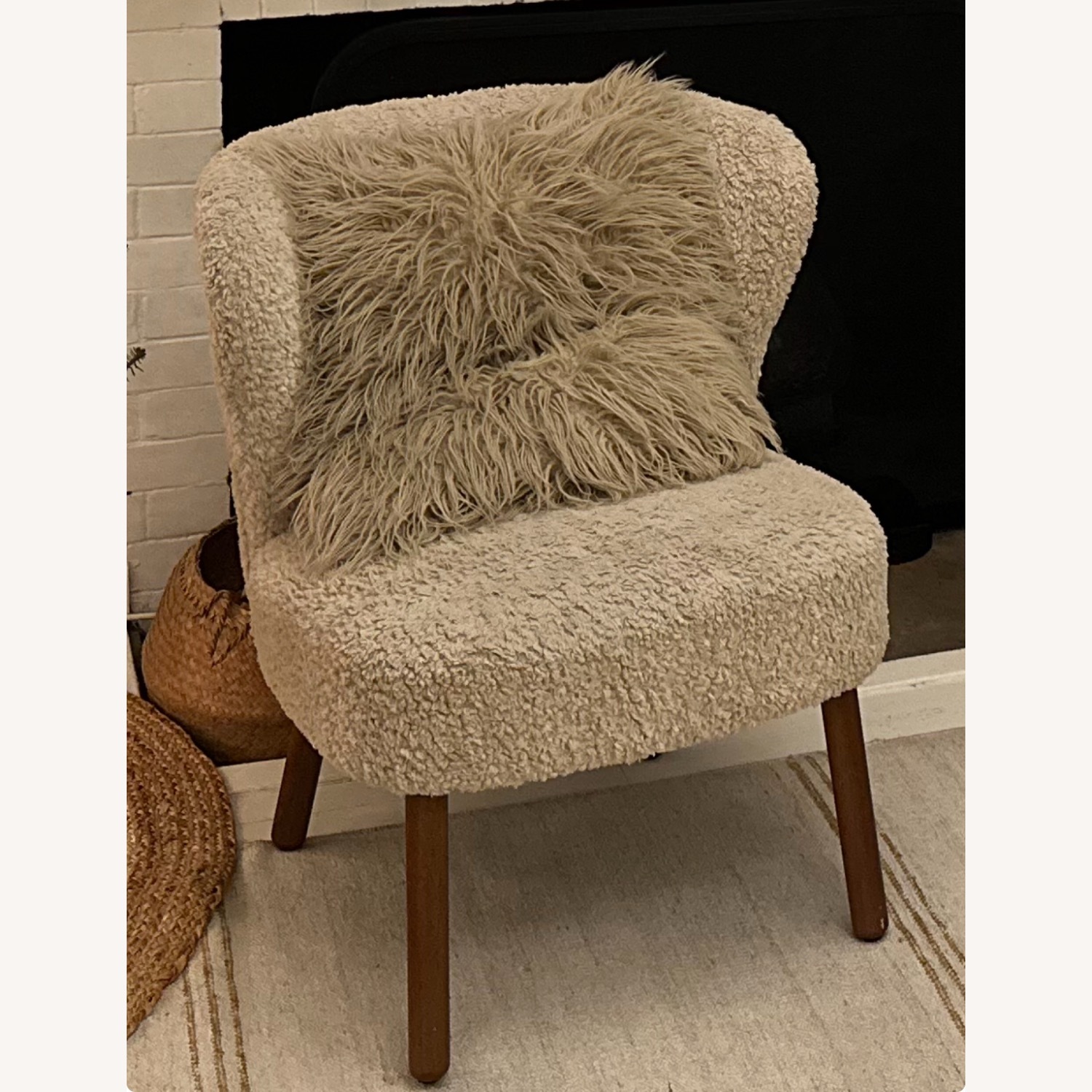 Zara Home Cream Boucle Accent Chairs - image-1