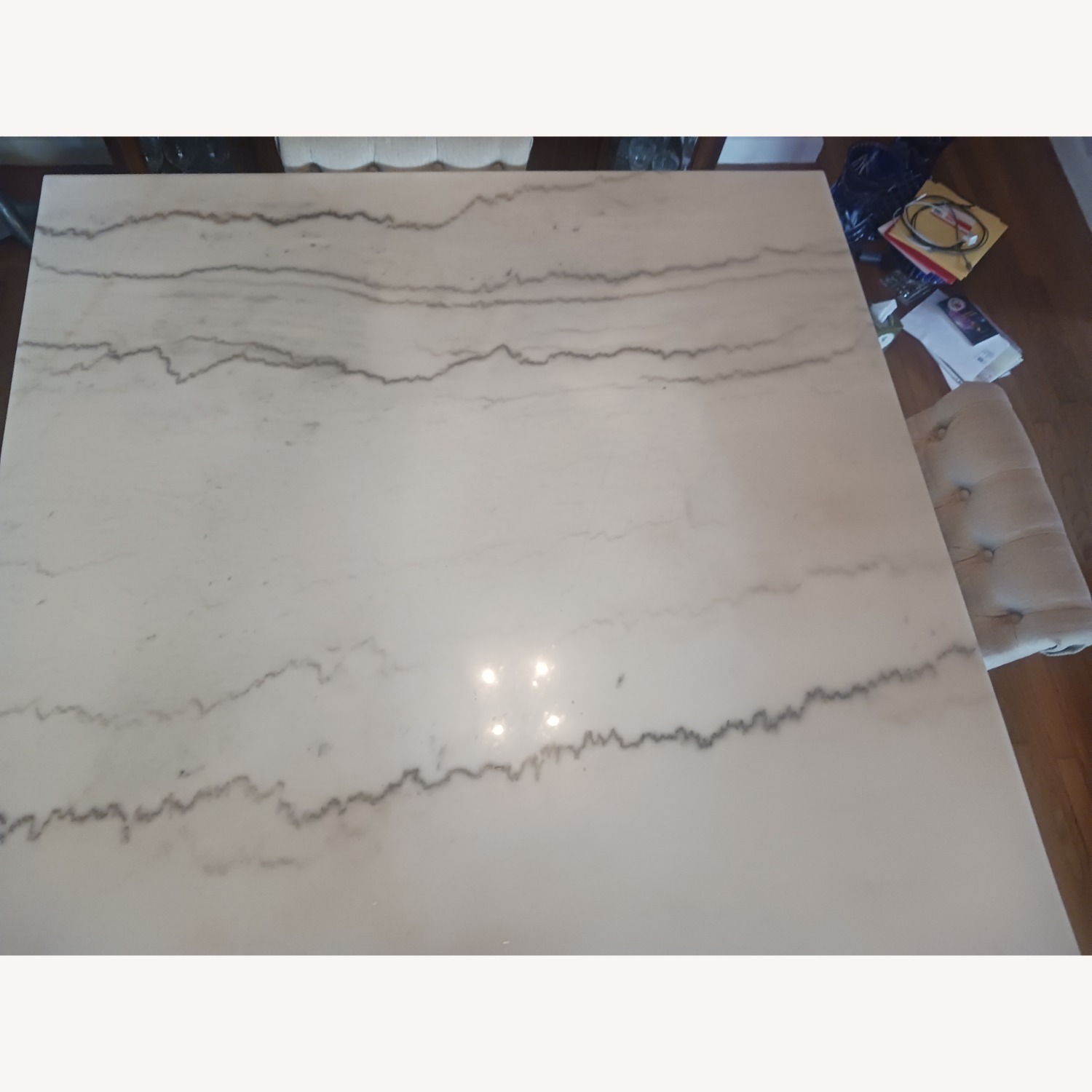 Marble Table with 4 Chairs - image-4