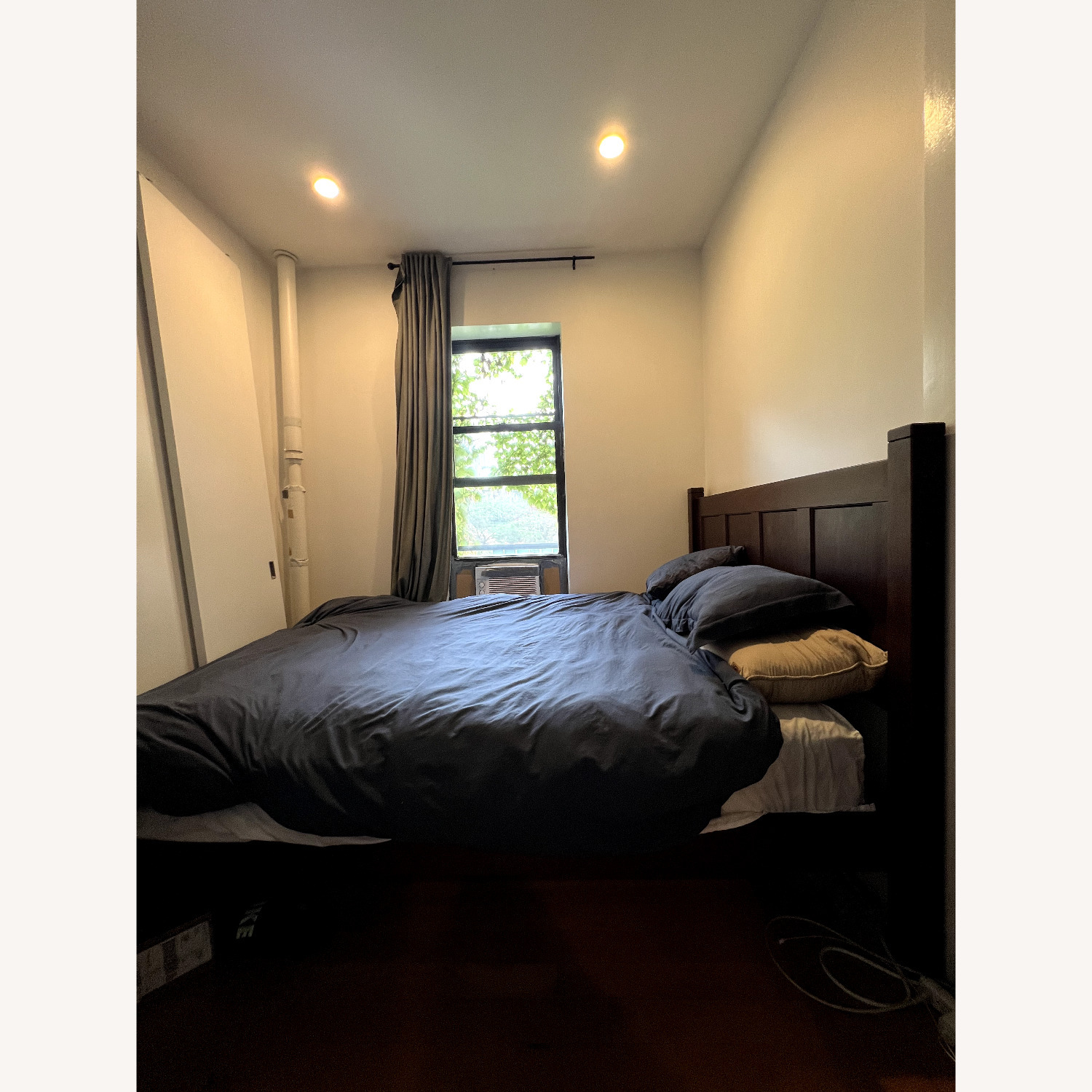 Shaker Solid Wood Panel Bed - image-1