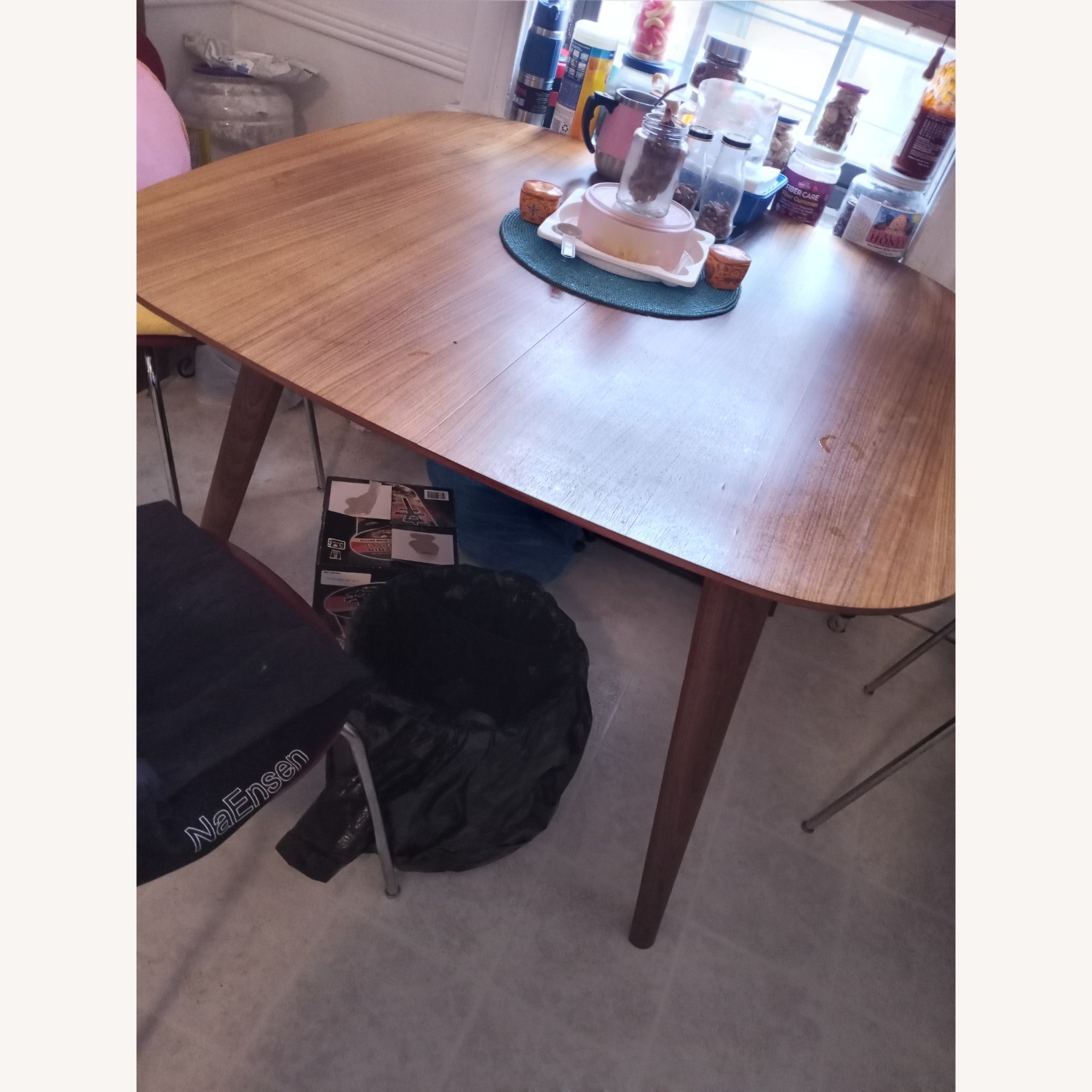  Mathew Hilton, Brown Wood with Leaf Seats 6 - image-1